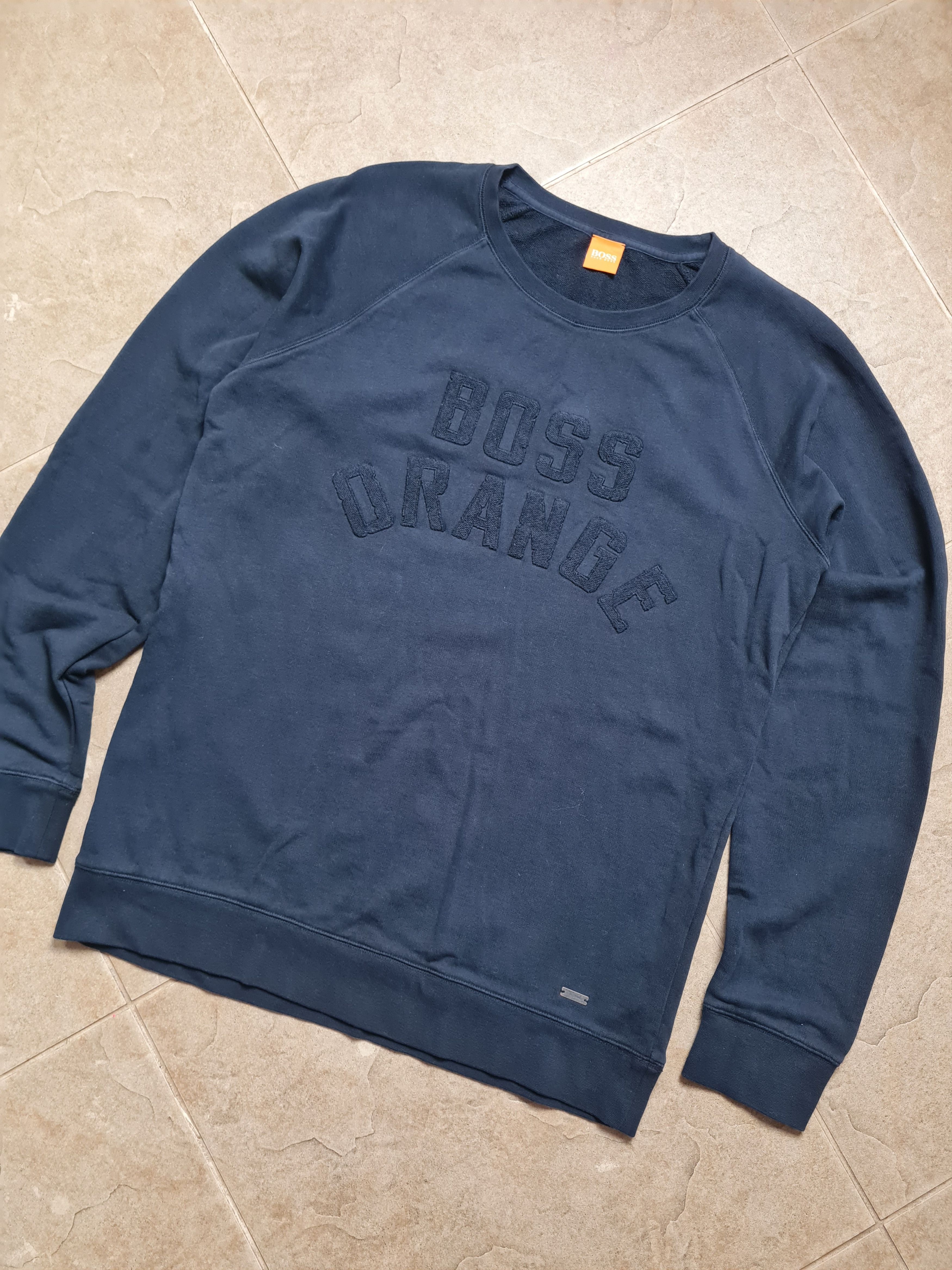Hugo Boss Hugo Boss Orange Sweatshirt Black Crew Neck 90's Vintage UK Size US XL / EU 56 / 4 - 5 Thumbnail