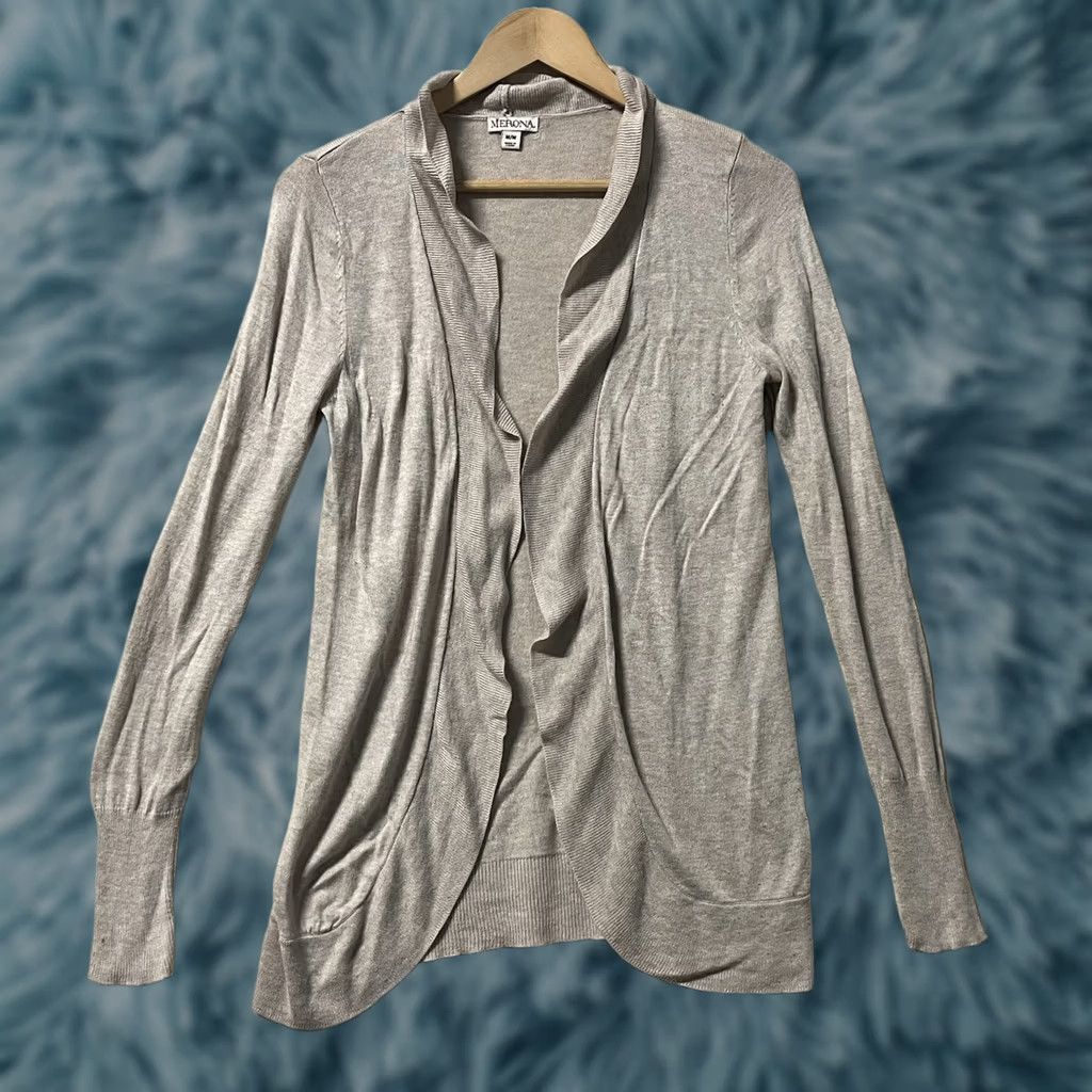 Merona Merona Cardigan Sweater Women Size Medium Tan Long Sleeve Lightweight Size M / US 6-8 / IT 42-44 - 1 Thumbnail