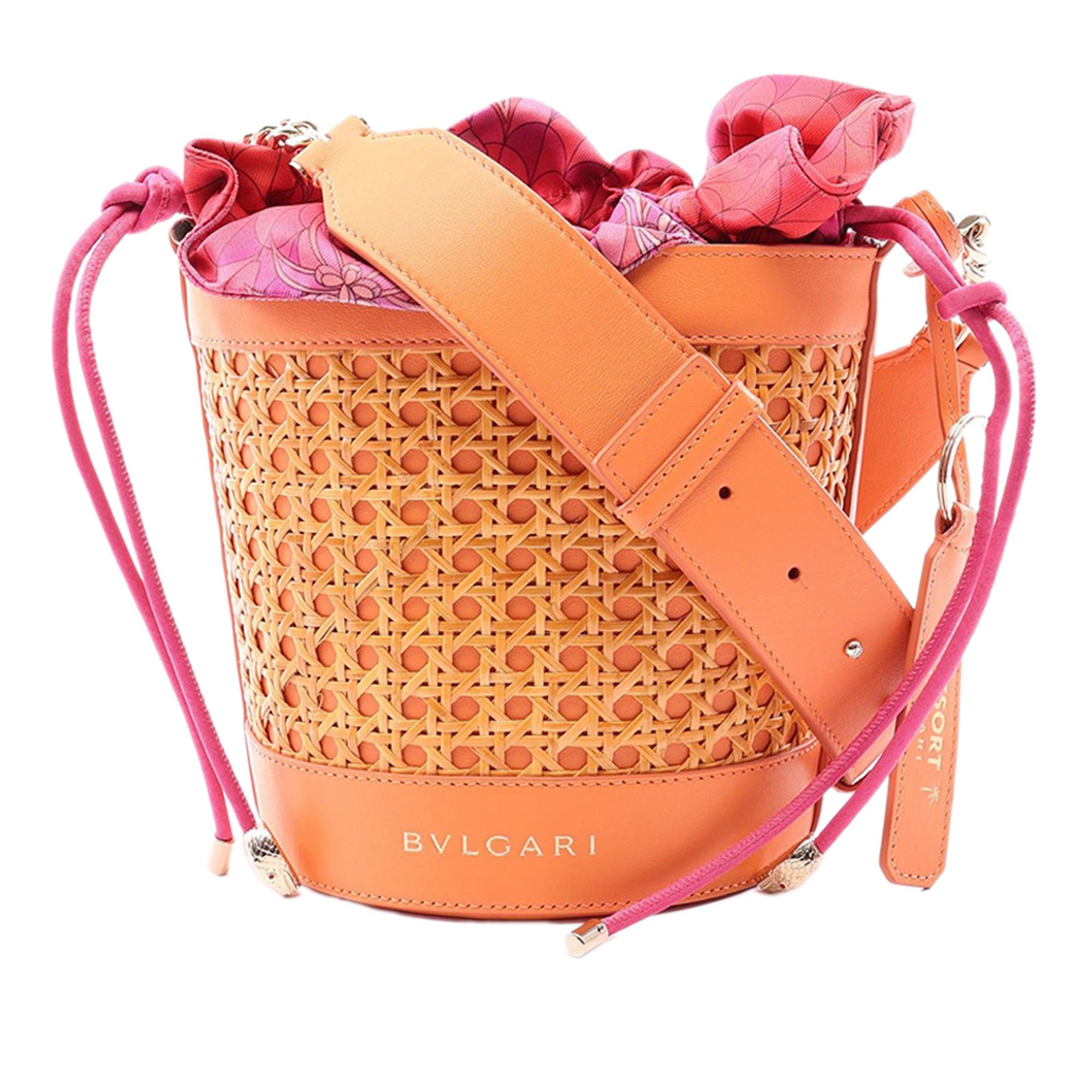 Bvlgari Raffia Serpenti Forever Bucket Bag Size ONE SIZE - 1 Thumbnail