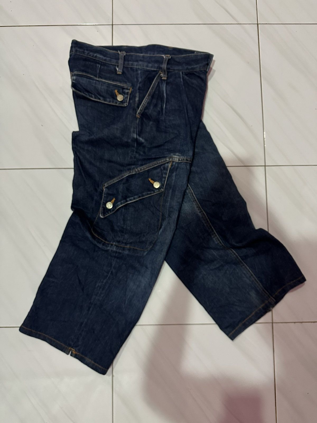 Issey Miyake × Japanese Brand × Ne-Net Japanese Brand Net-net Wide Baggy Crop Pant Size US 30 / EU 46 - 1 Thumbnail