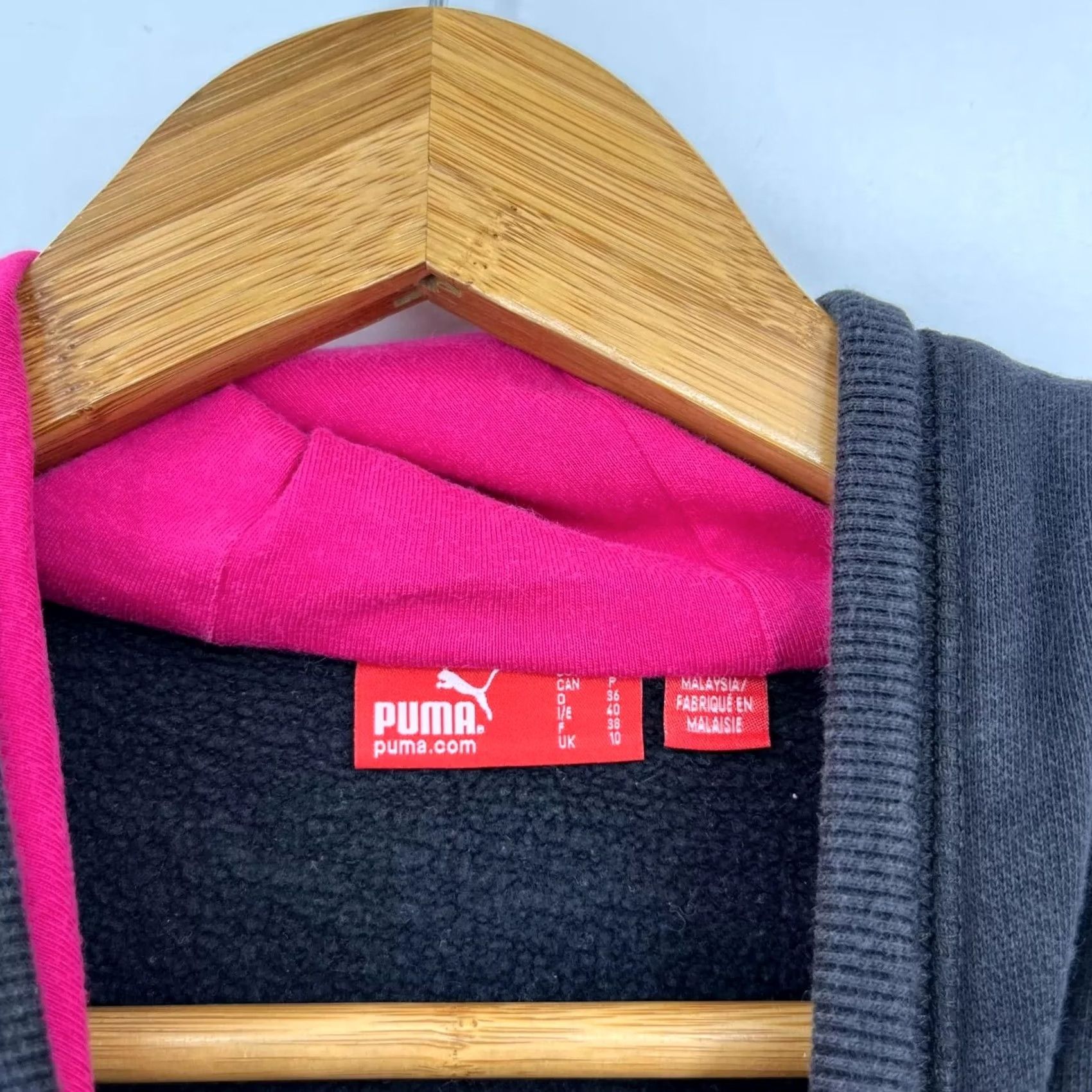 Puma PUMA Pullover Hoodie Women S Black Pink Drawstring Logo Pocket Size S / US 4 / IT 40 - 6 Thumbnail