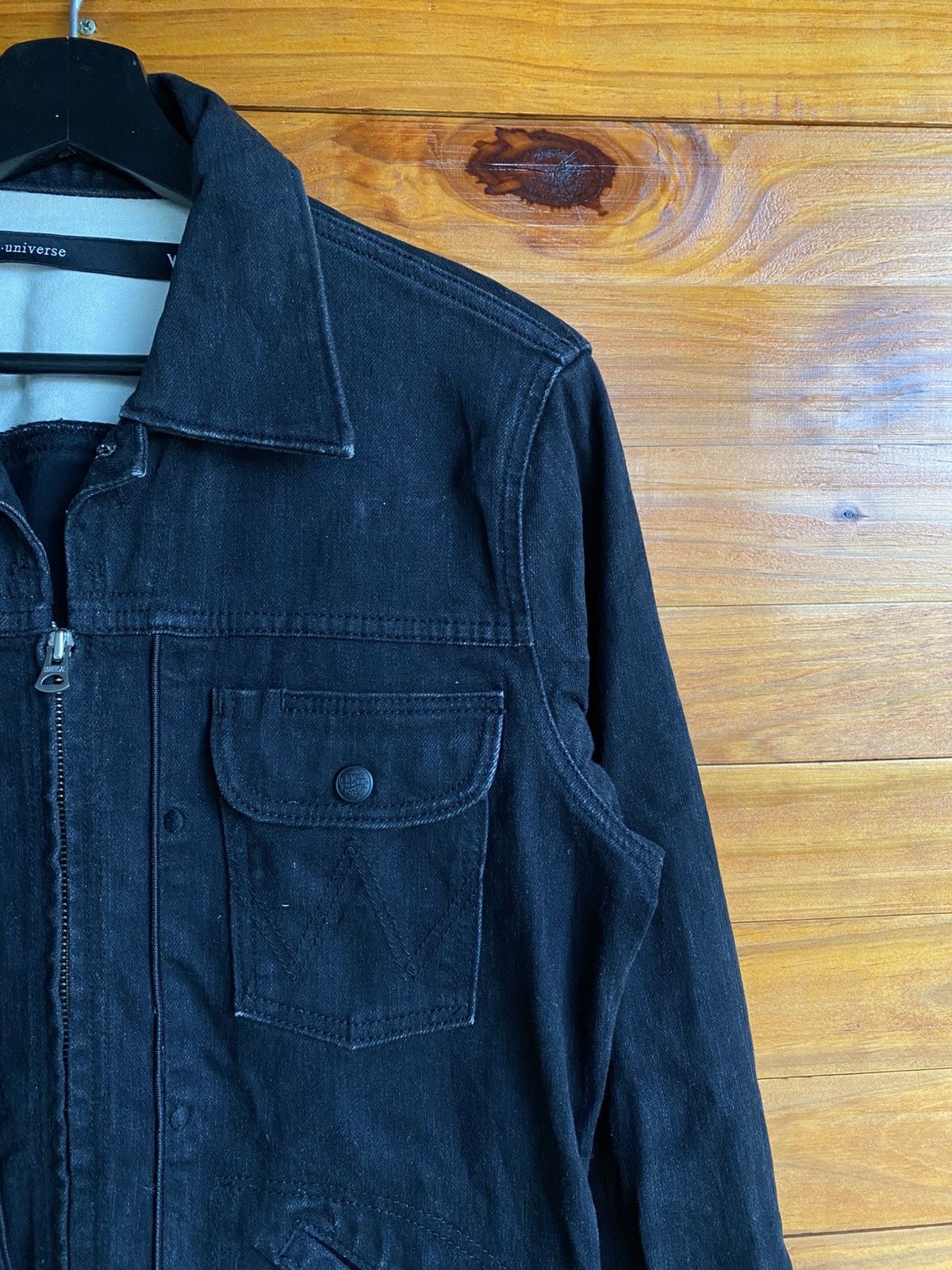 NANO universe Nano Universe × Wrangler Black Denim Jacket Collaboration Size US M / EU 48-50 / 2 - 8 Thumbnail
