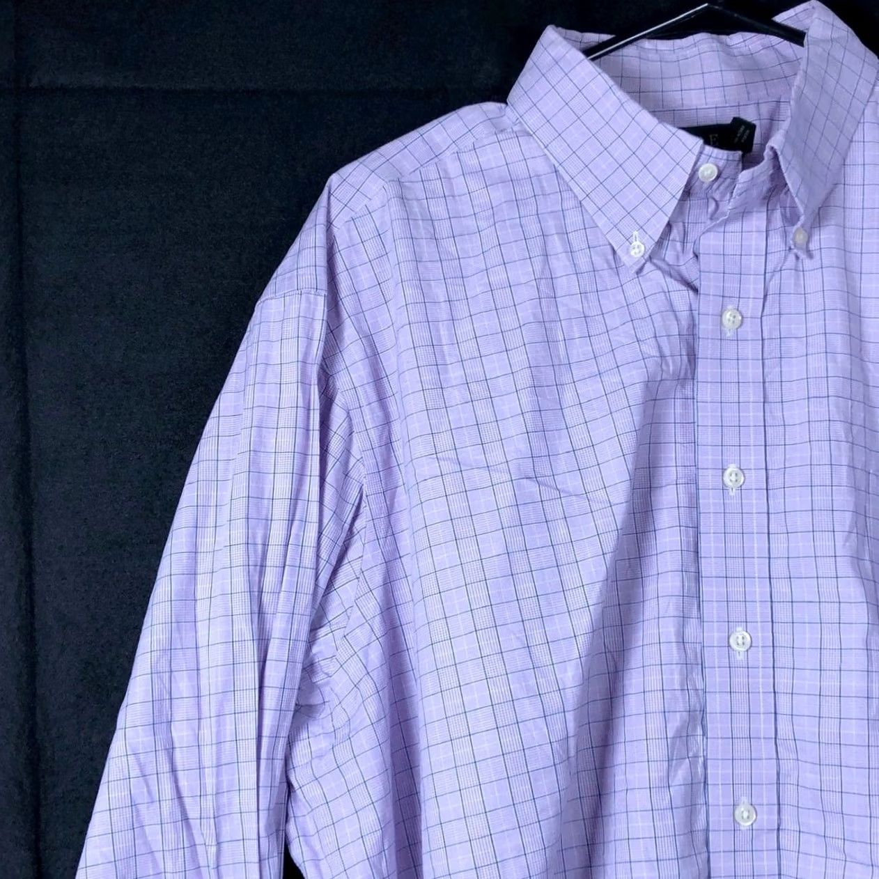 Ralph Lauren Ralph Lauren Mens Shirt Plaid Button-Down Non Iron 17.5 34/35 Purple Blue Button-Up, Regular, Casual, Workwear, Preppy, 100% Cotton Size US XXL / EU 58 / 5 - 4 Thumbnail