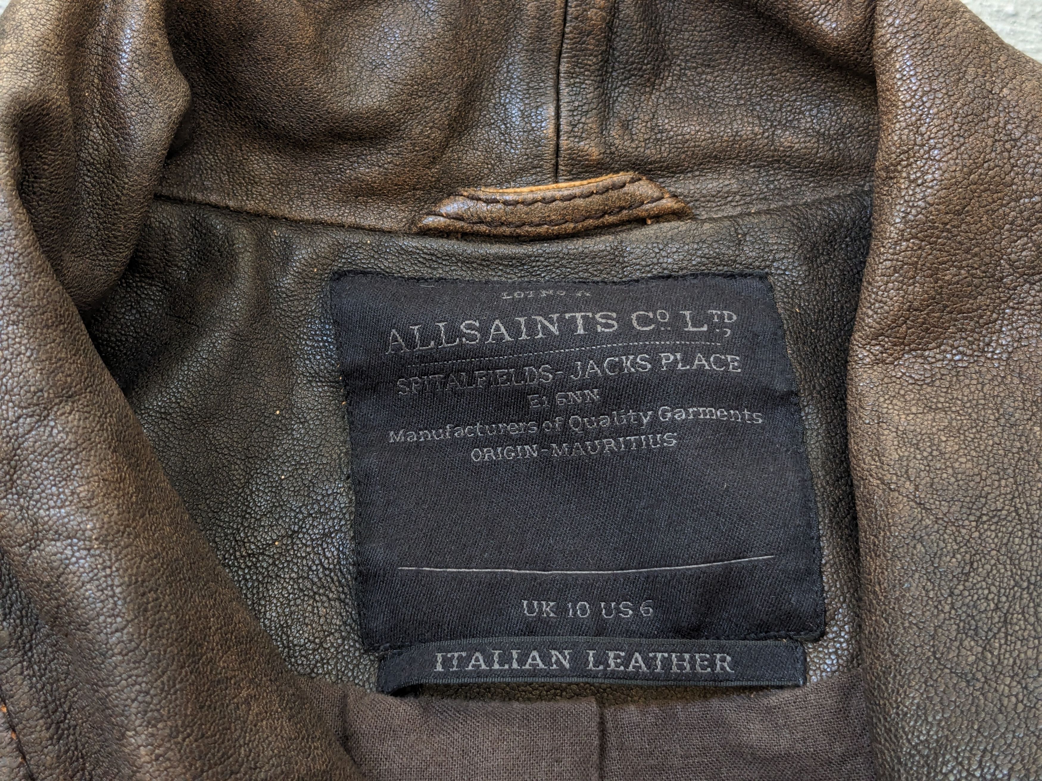 Allsaints Allsaints Leather Jacket Brown Women 6 Asymmetrical Size M / US 6-8 / IT 42-44 - 8 Thumbnail