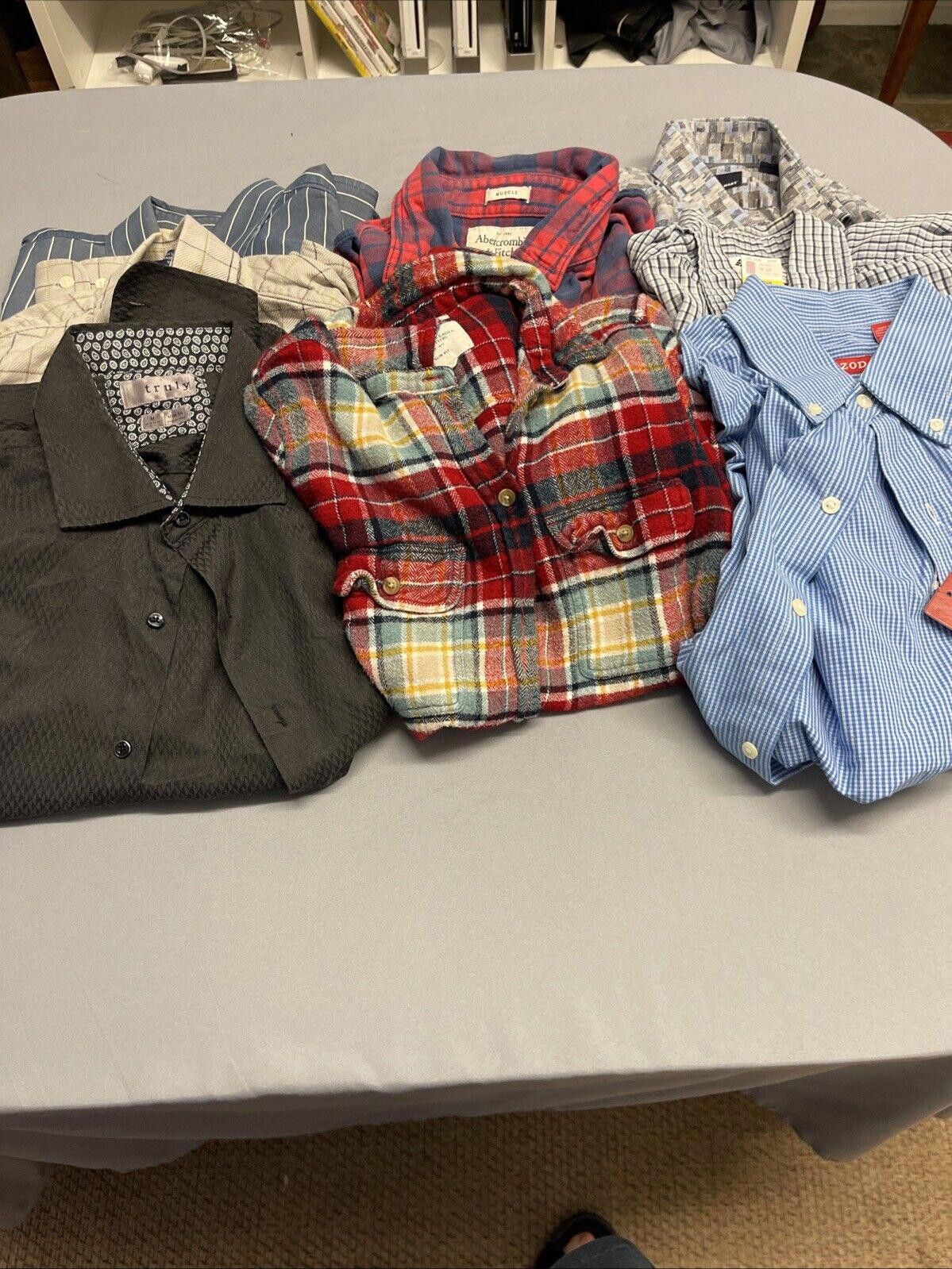 Designer Lot of 8 Men's M Shirts Mix Lot Size US M / EU 48-50 / 2 - 1 Thumbnail