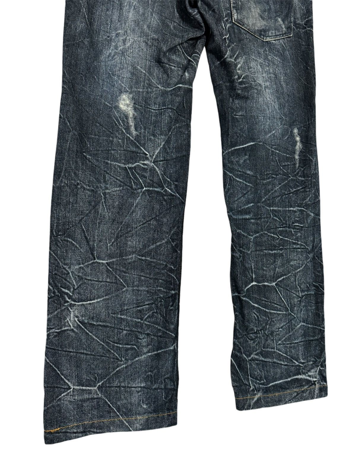 Japanese Brand Avant Garde Nylaus Clothing Double Waist Flare Denim Size US 33 - 6 Thumbnail