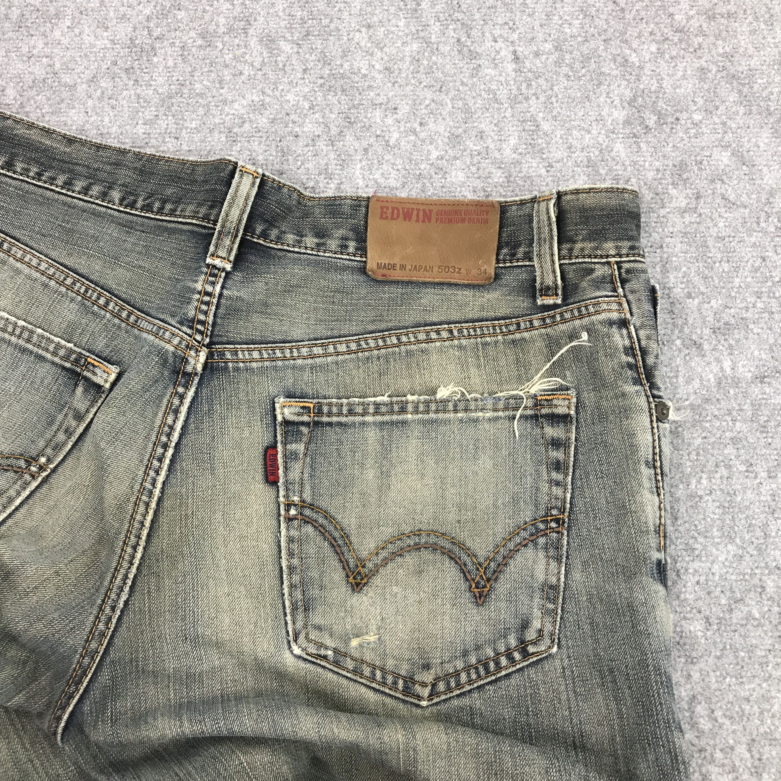 Edwin Faded Denim edwin Japan style distressed jean Size US 34 / EU 50 - 4 Thumbnail