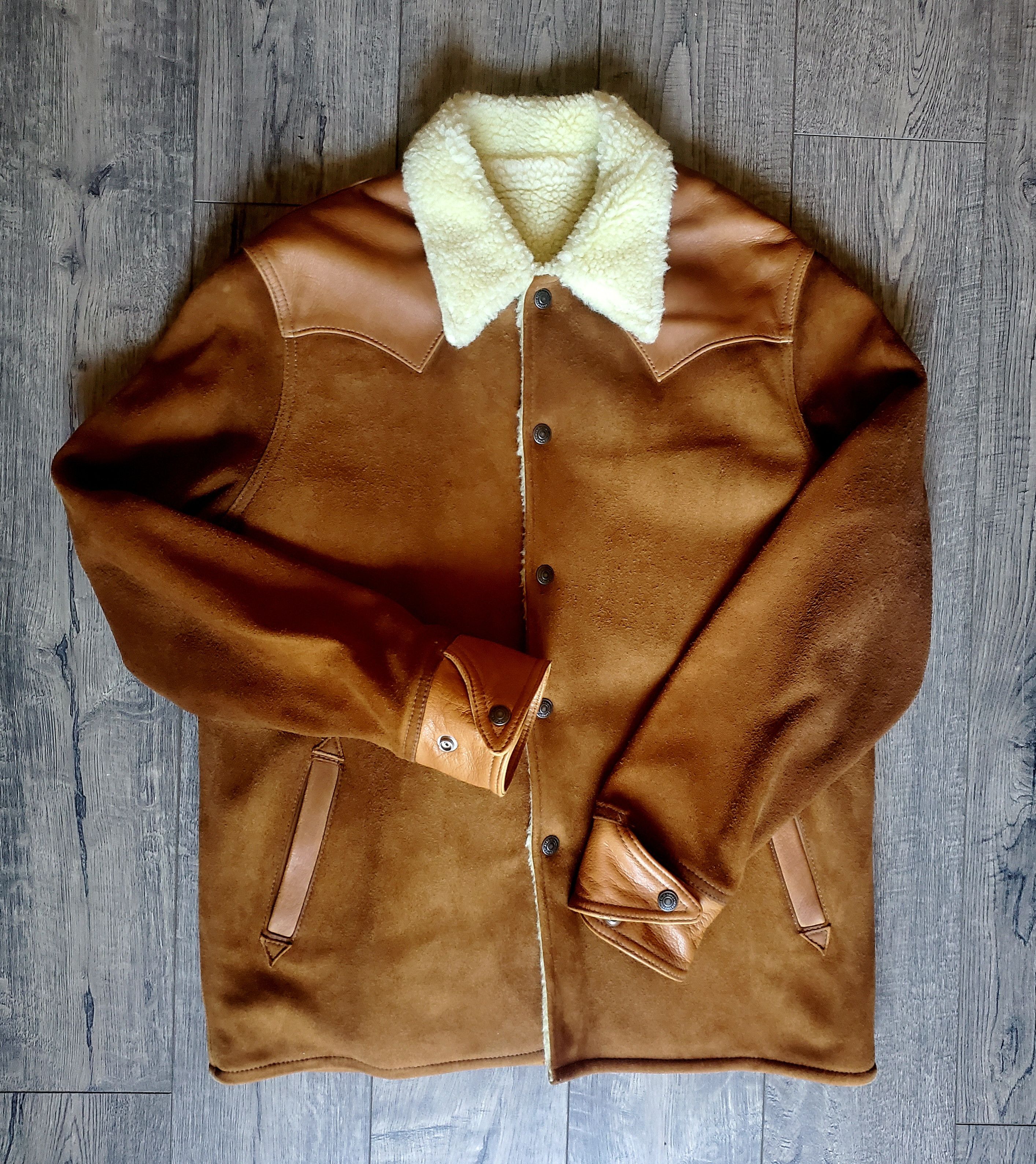 The Flat Head TFH Western Ranch Jacket in Tan Deerskin | Grailed