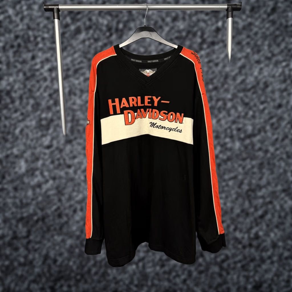 Harley Davidson Harley-Davidson Mens Big Logo Sweatshirt 4XL Sweatshirt Mens Black Logo 90s Motorcycle Biker Mens Size US XXL / EU 58 / 5 - 1 Thumbnail