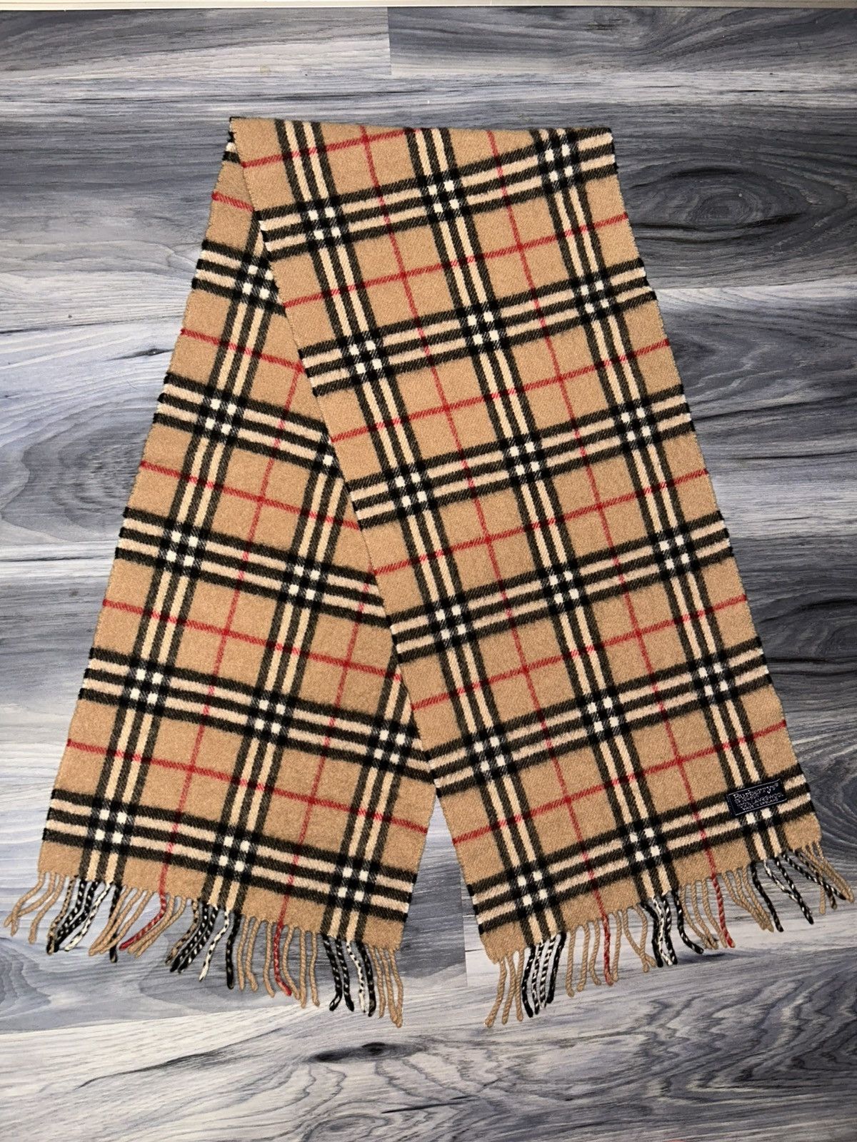 Burberry Vintage Burberry Nova Check Lambswool Scarf Size ONE SIZE - 1 Thumbnail