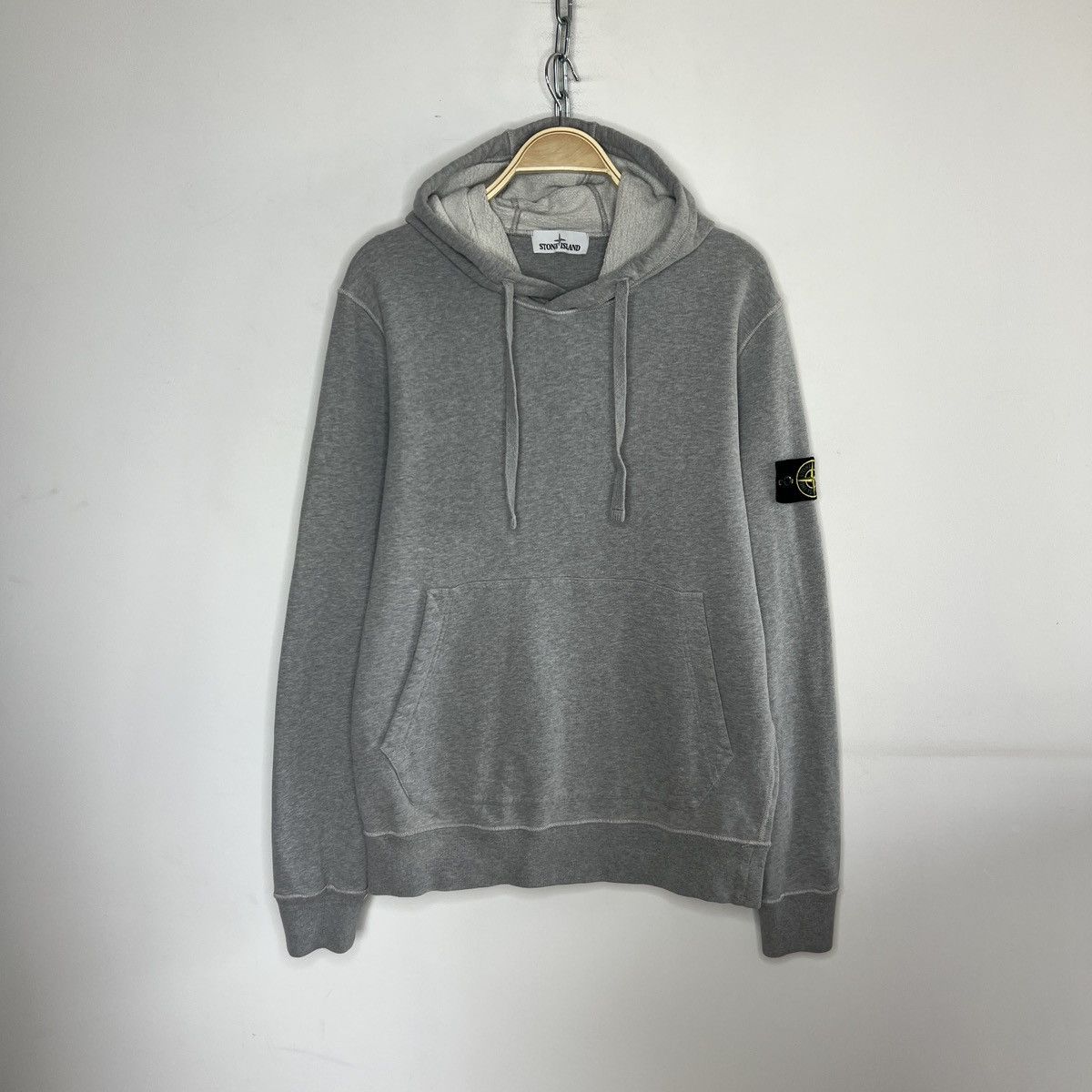 Stone Island Stone Island Hoodie Sweatshirt Hooded Gray Patch Logo Size US L / EU 52-54 / 3 - 1 Thumbnail