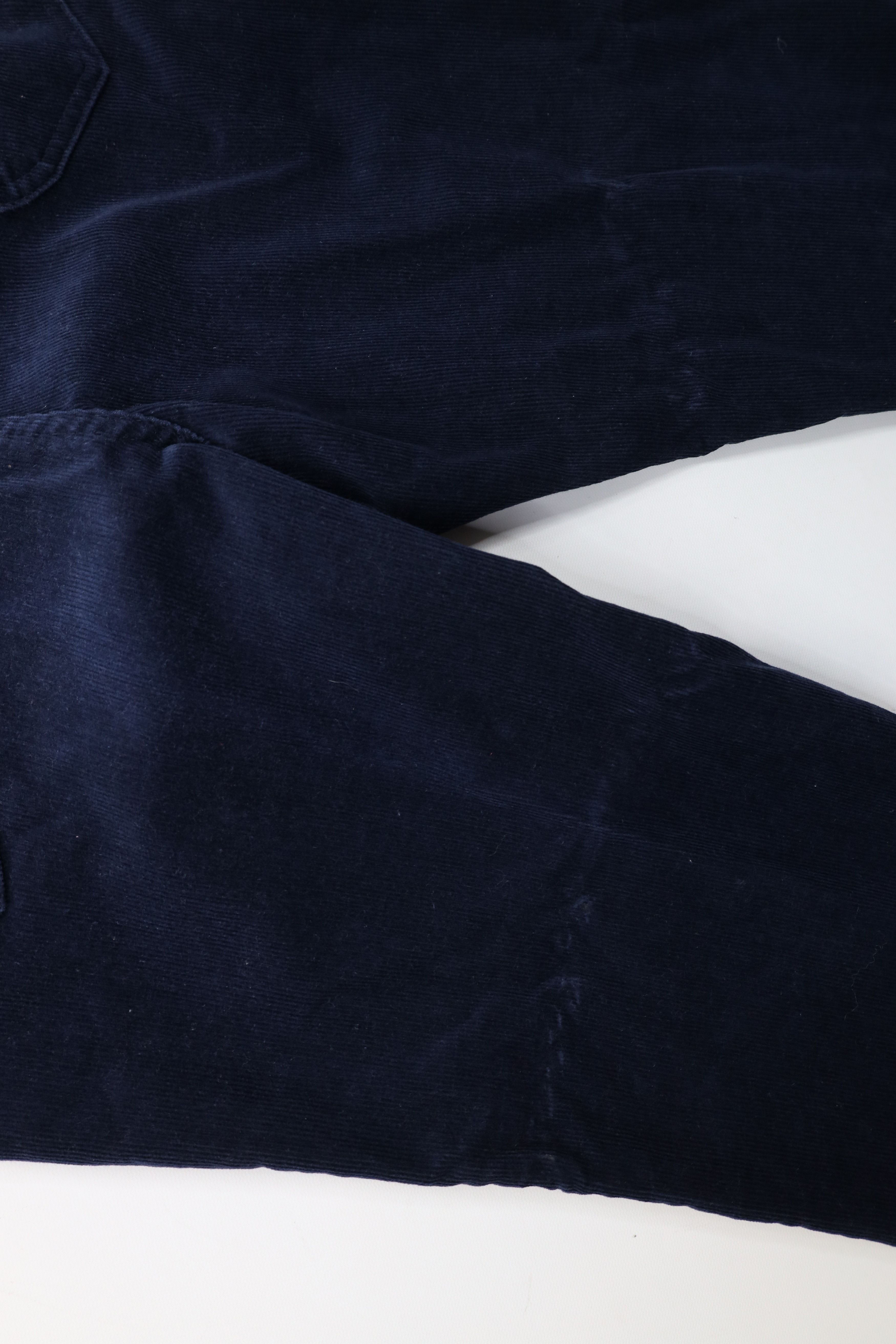 Lee × Vintage Vintage 90s Lee Wide Leg Corduroy Chino Pants Blue USA Size US 36 / EU 52 - 17 Thumbnail