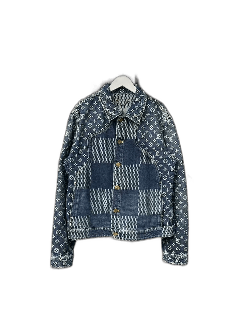 Louis Vuitton Louis Vuitton Blue Denim Jacket Nigo Design Size US L / EU 52-54 / 3 - 1 Thumbnail