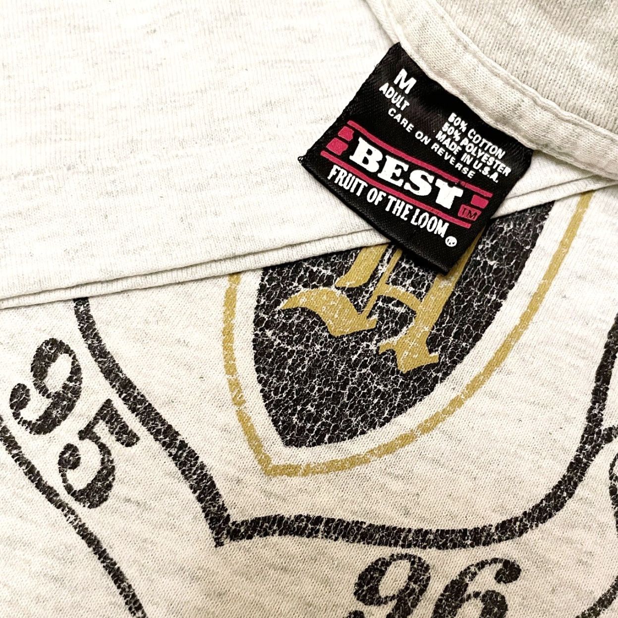 Vintage VINTAGE 90s Hennessey Marching Band Shirt Mens M Gray VTG 1995 1996 Royal? Size US M / EU 48-50 / 2 - 2 Thumbnail
