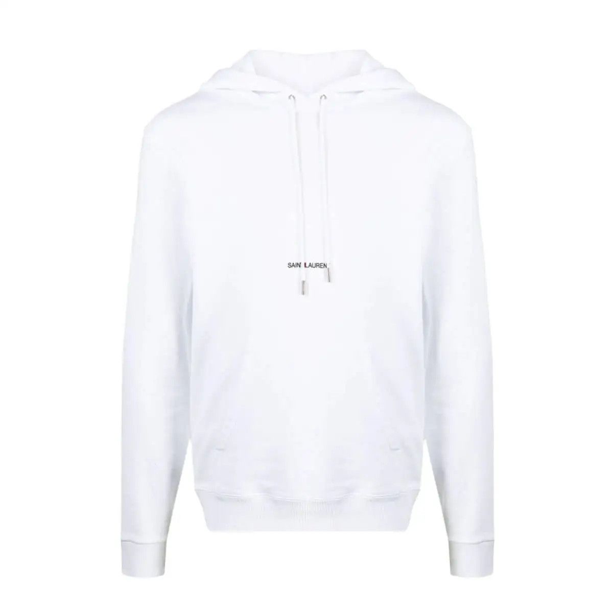 Saint Laurent Paris o1bcso1str1124 Rive Gauche Hoodie in White Size US XS / EU 42 / 0 - 1 Thumbnail