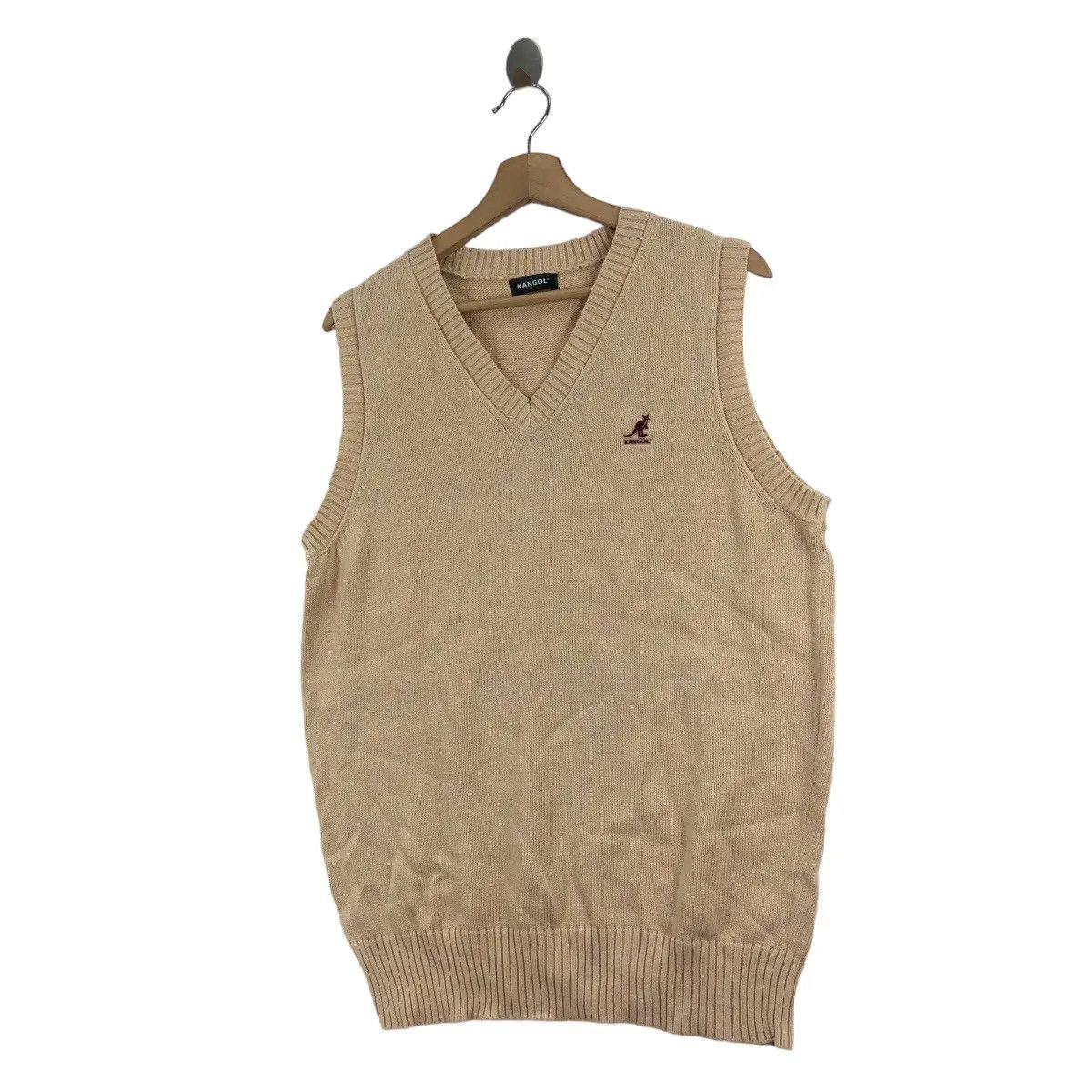 Kangol KANGOL UNITED KINGDOM Small Logo Knitwear Tank Top Sweater Size L / US 10 / IT 46 - 4 Thumbnail