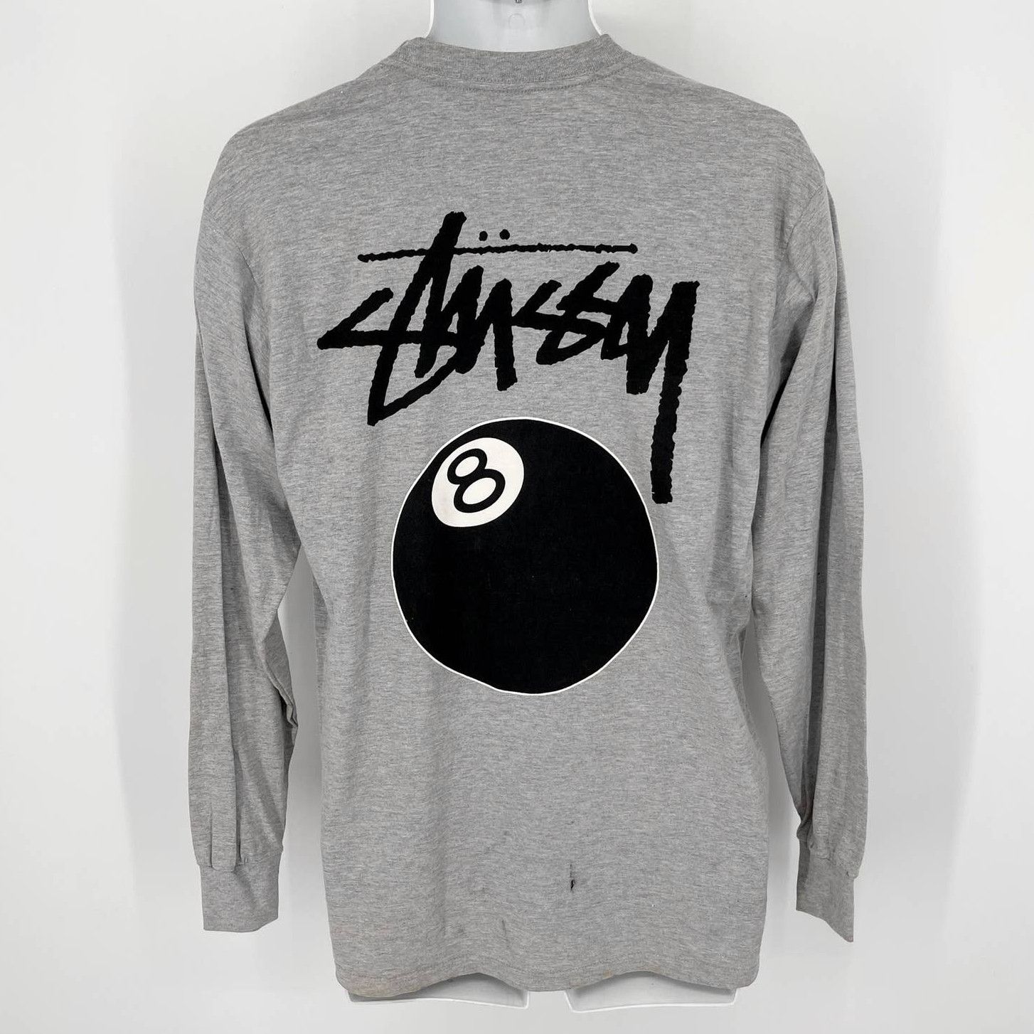 Stussy Stussy RARE T-Shirt NEW Sz M 8 Ball Logo Long Sleeve | Grailed