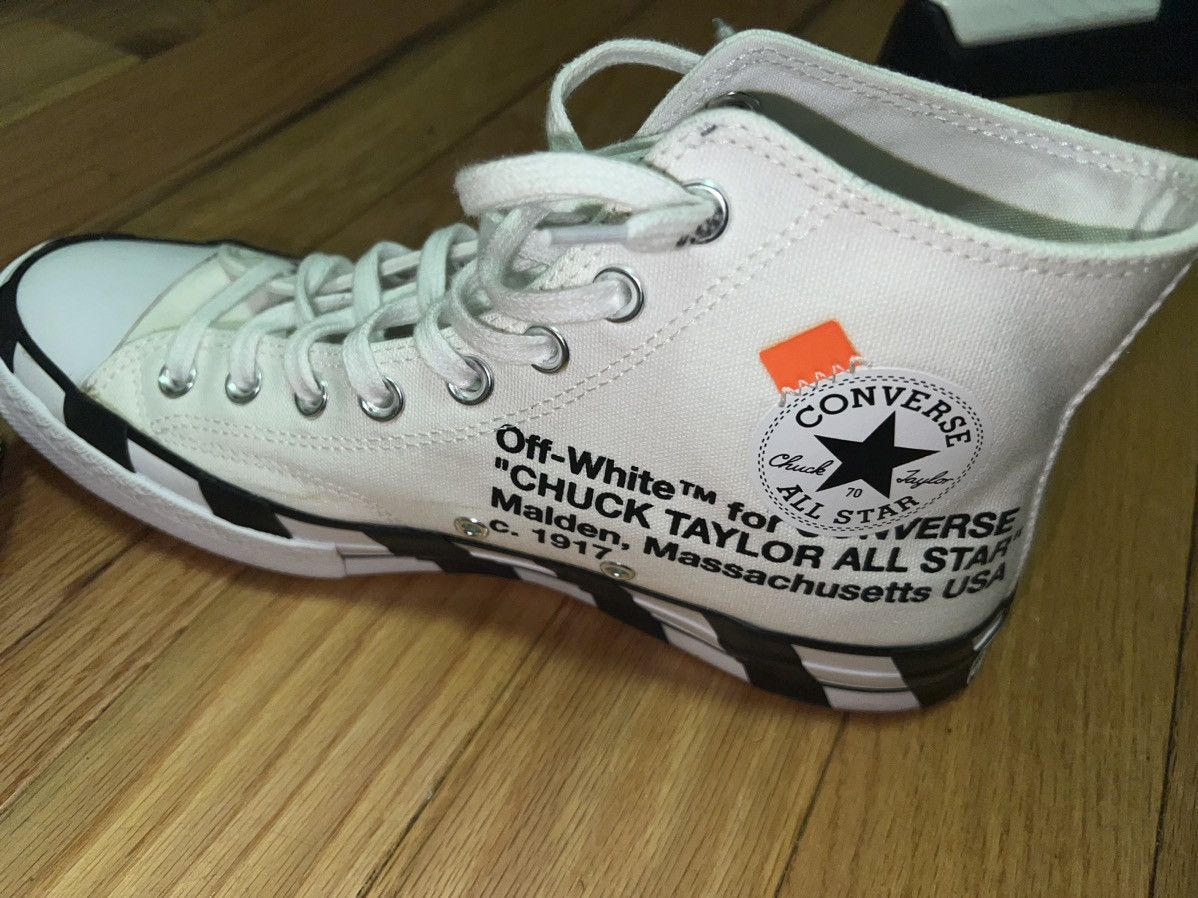 Off White Off white converse high tops Grailed