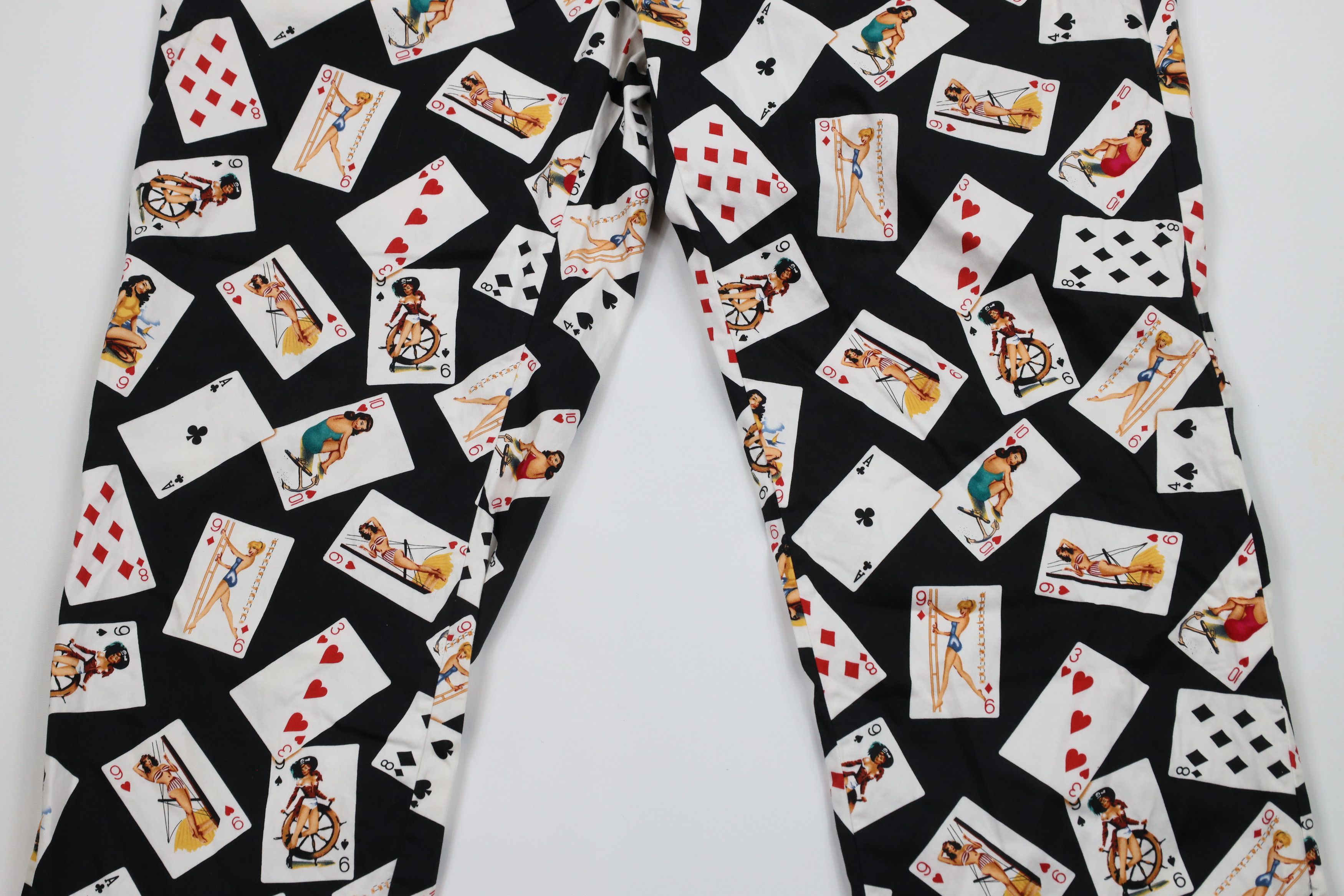 Vintage Loudmouth Golf Pinup Girl Card Poker Golfing Chino Pants Size US 42 / EU 58 - 3 Thumbnail