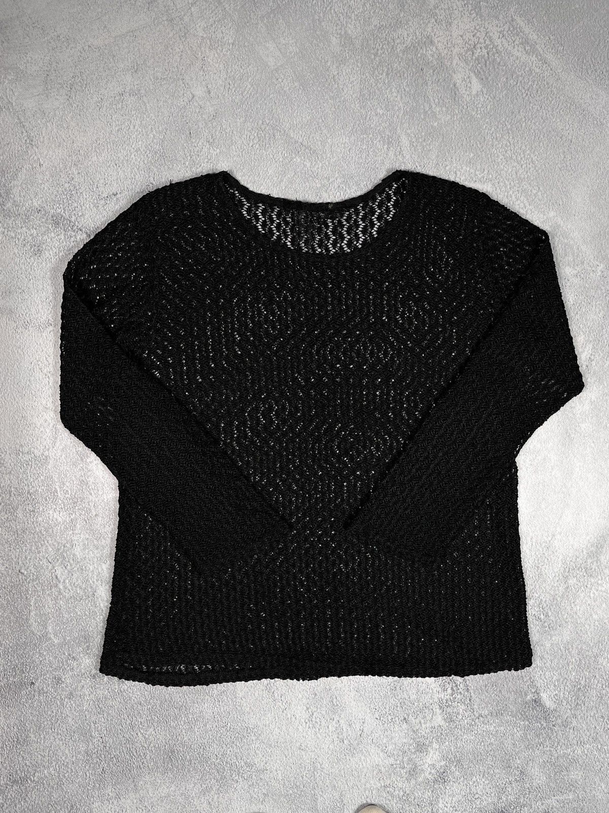 Vintage Y2K style Mesh longsleeve tee Avant Garde opium