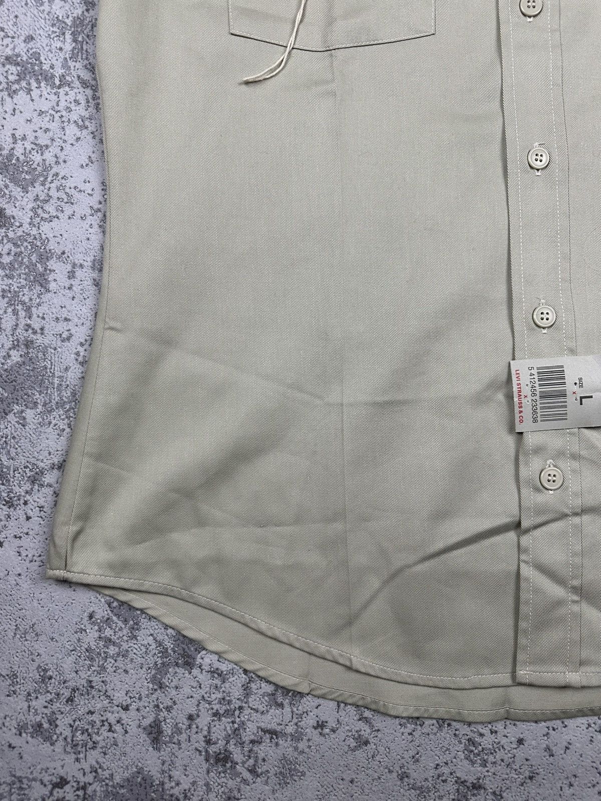 Levi's Vintage Levi’s STA-PREST Khaki Work Shirt Deadstock Size L / US 10 / IT 46 - 3 Thumbnail