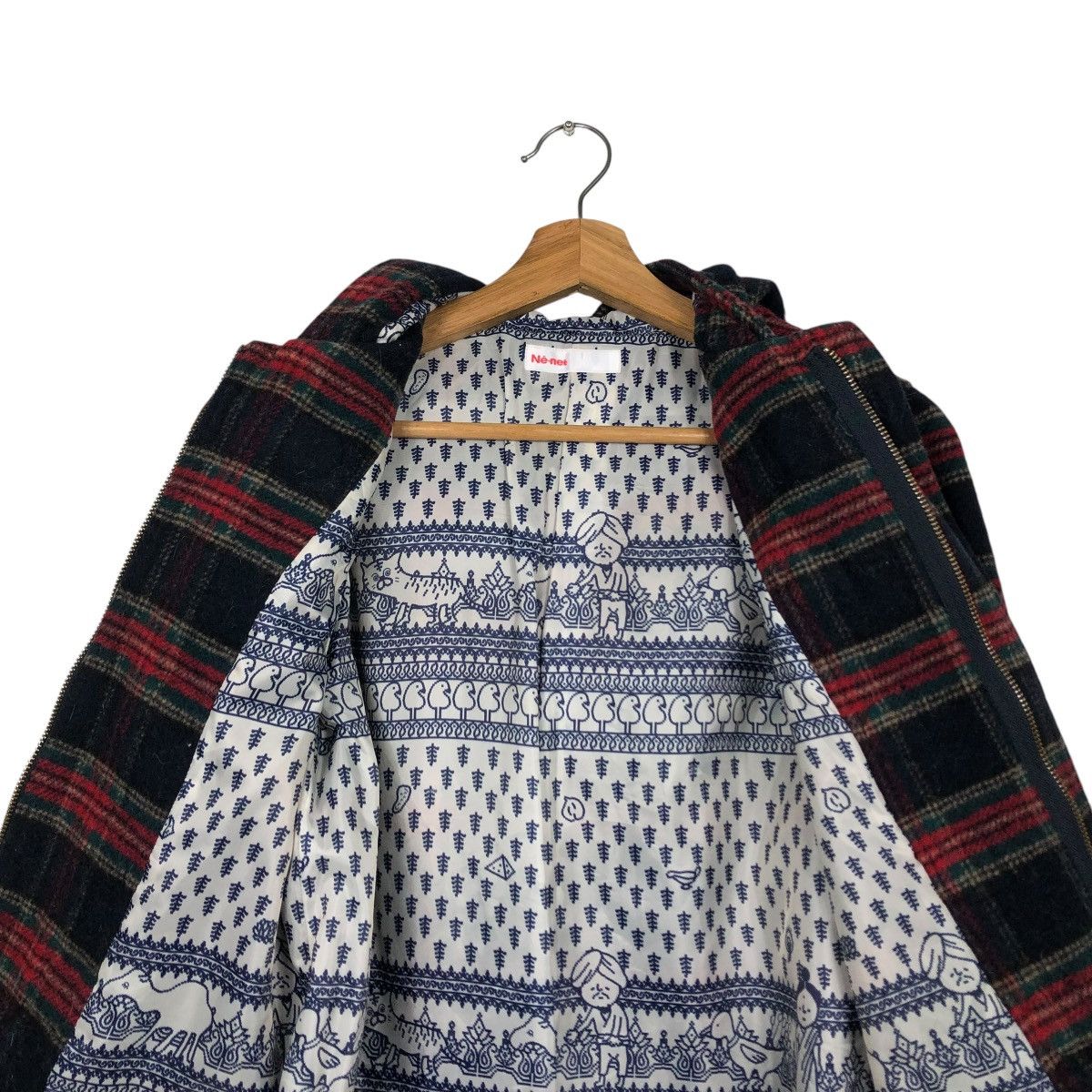 Issey Miyake VINTAGE WOOL BIKER JACKET NE-NET ISSEY MIYAKE TARTAN DESIGN Size US M / EU 48-50 / 2 - 18 Thumbnail