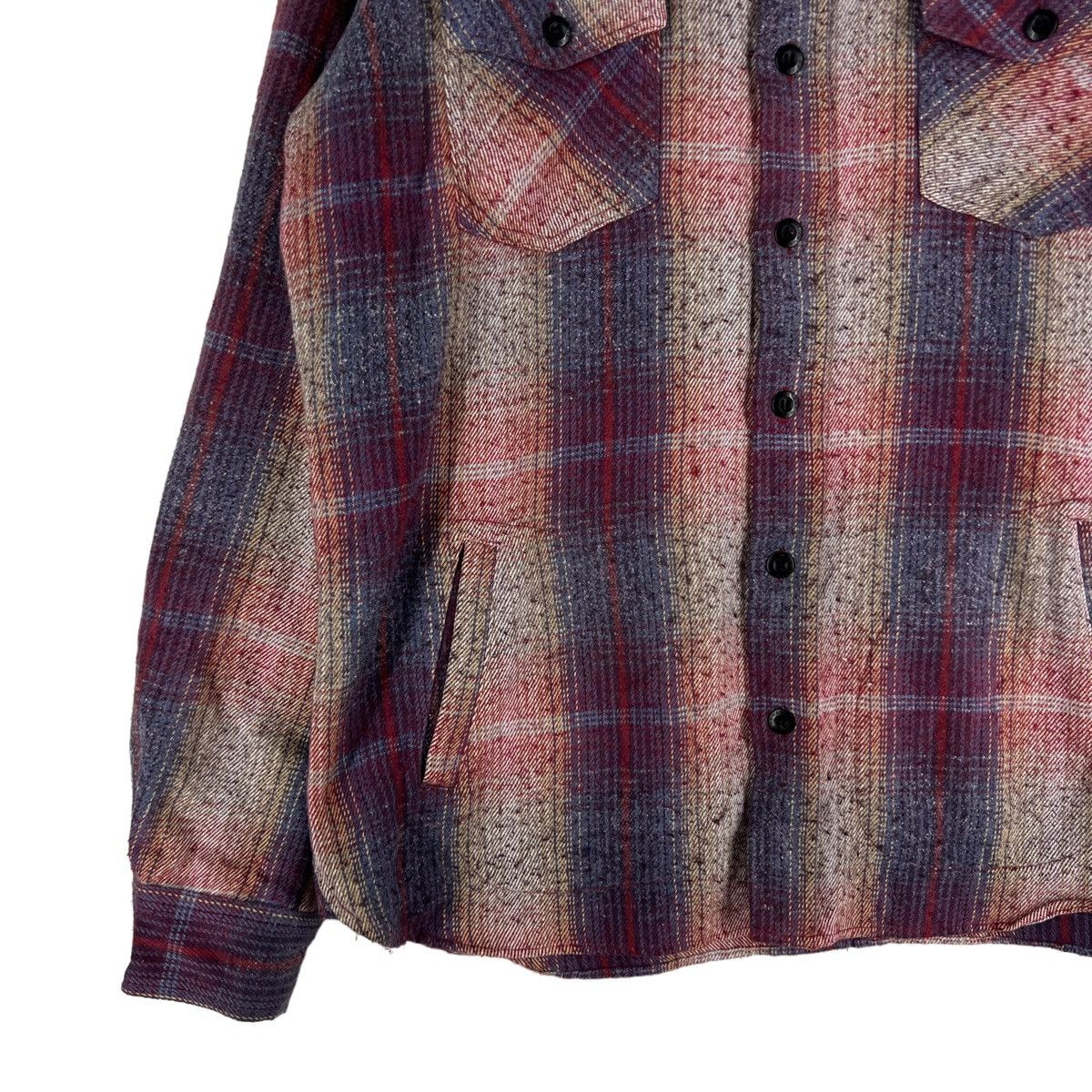 Flannel 🔥VINTAGE FLANNEL SHIRT JACKET BUTTON INHABITANT JAPAN Size US M / EU 48-50 / 2 - 3 Thumbnail