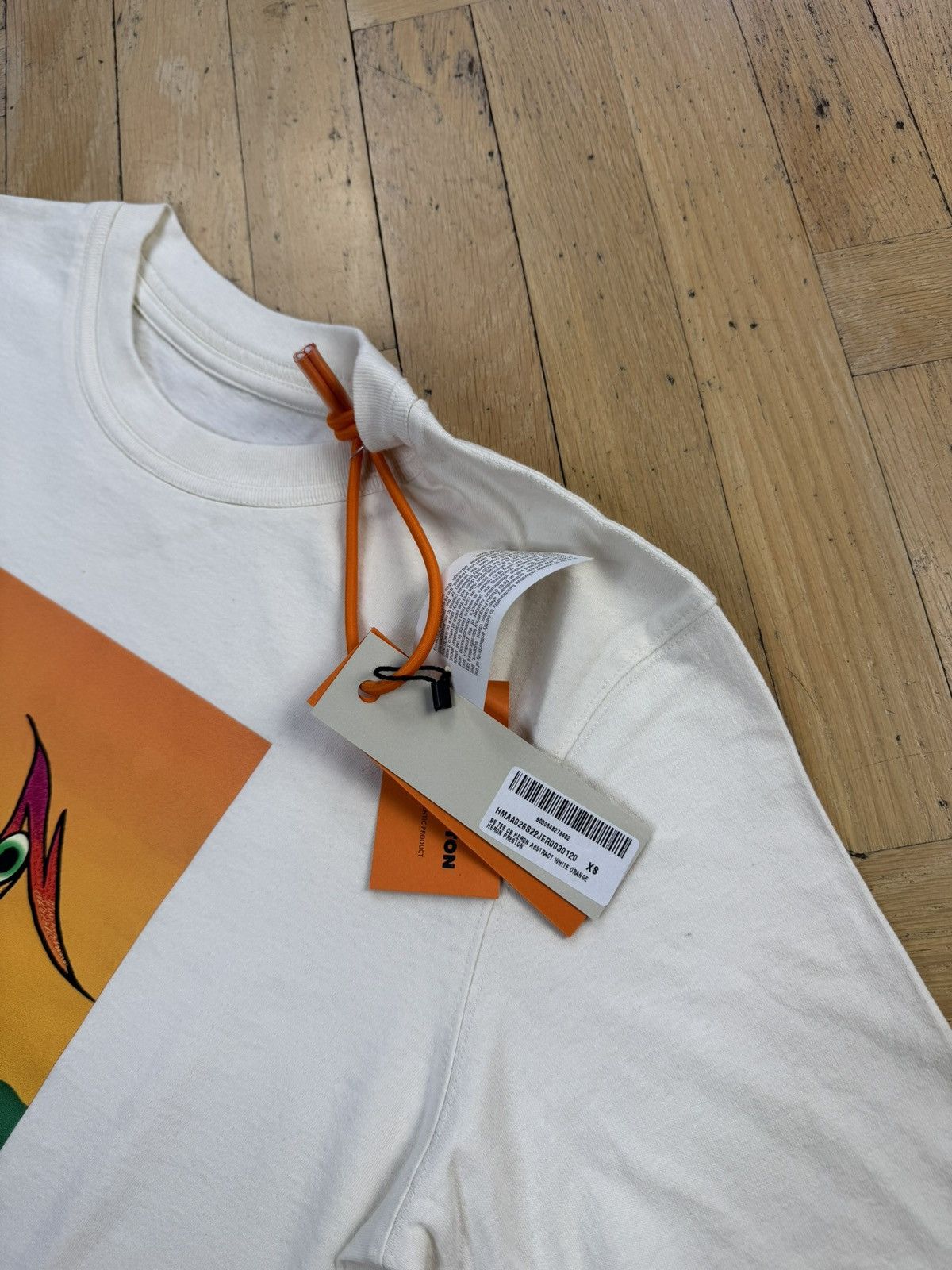 Heron Preston HERON PRESTON ABSTRACT GRAPHIC WHITE TEE Size US XS / EU 42 / 0 - 5 Thumbnail