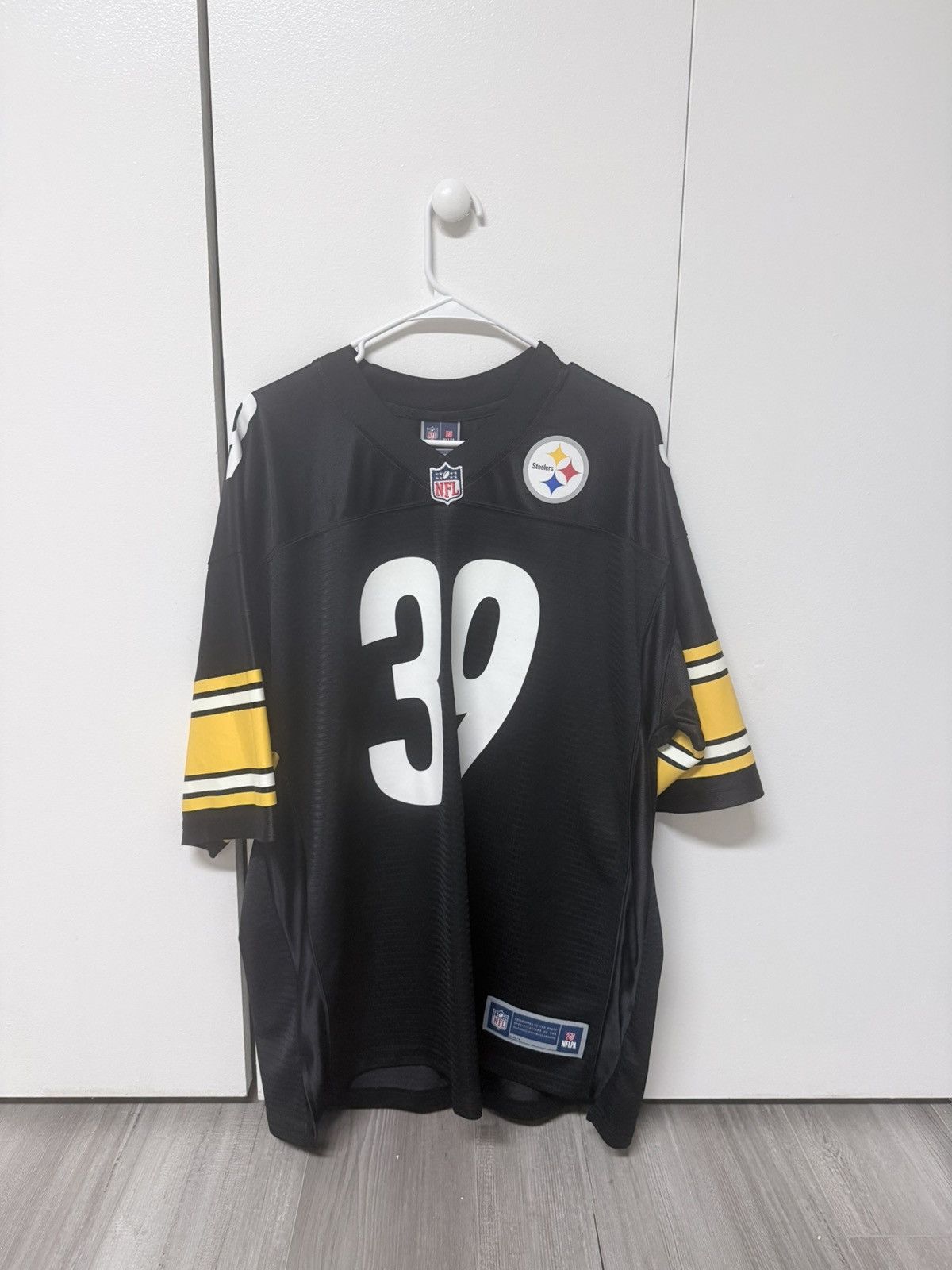 NFL Pittsburgh Steelers fitblack and yellow jersey Size US XL / EU 56 / 4 - 1 Thumbnail
