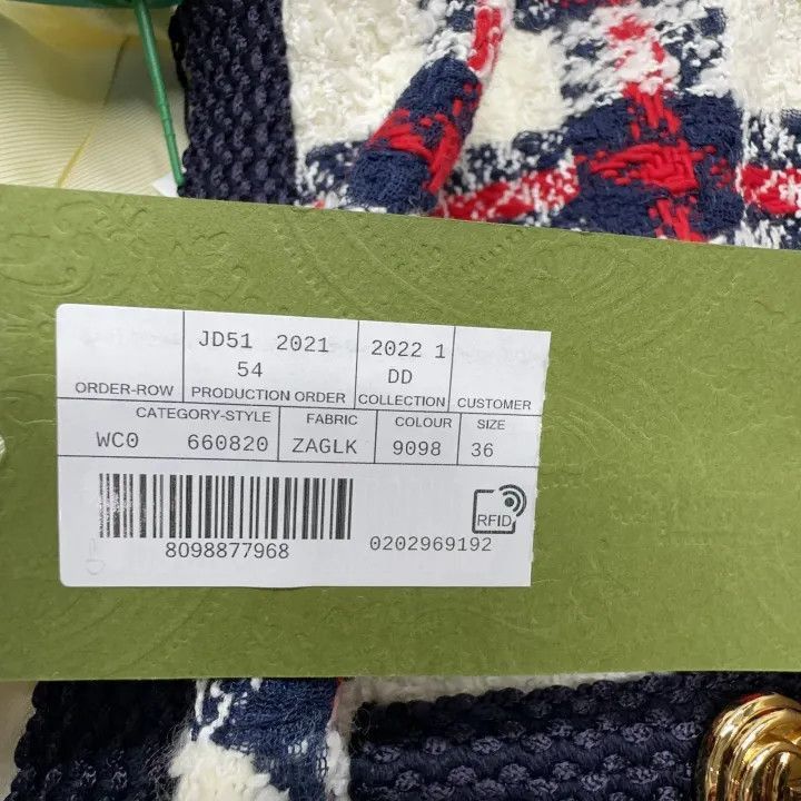 Gucci Gucci Plaid Tweed Button-Up Cardigan for Women-2507 Size S / US 4 / IT 40 - 2 Thumbnail