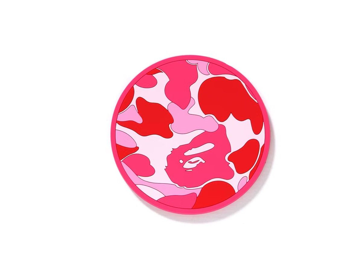 Bape BAPE ABC Camo Rubber Coaster Pink Size ONE SIZE - 1 Thumbnail