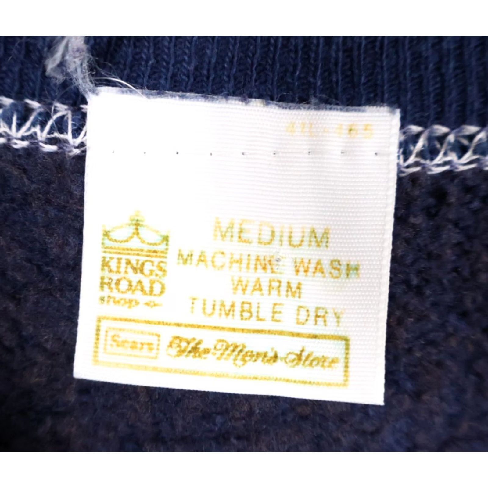 Sears VINTAGE Sears Kings Road Short Sleeve Sweatshirt Adult Small (Medium) Blue VTG 70s Size US S / EU 44-46 / 1 - 3 Thumbnail