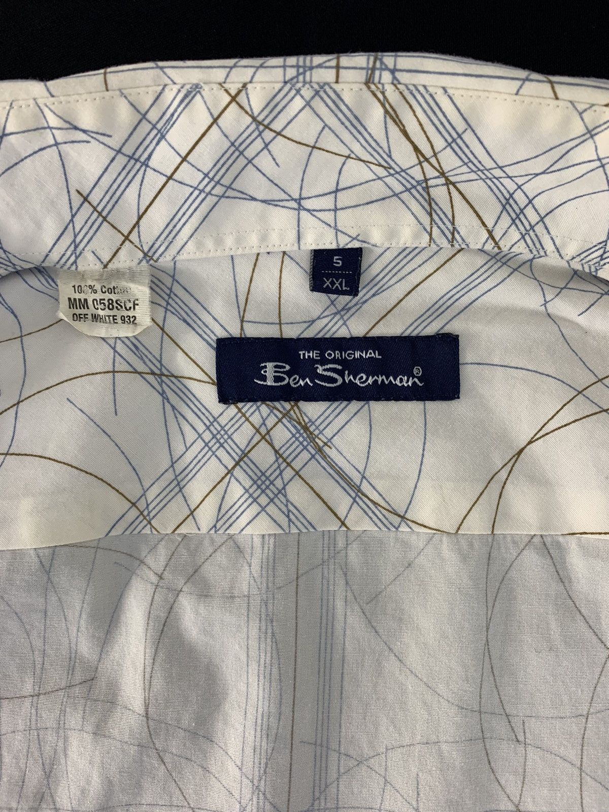 Ben Sherman The Original Ben Sherman Checked Geometry Button Up Shirt Size US XXL / EU 58 / 5 - 7 Thumbnail