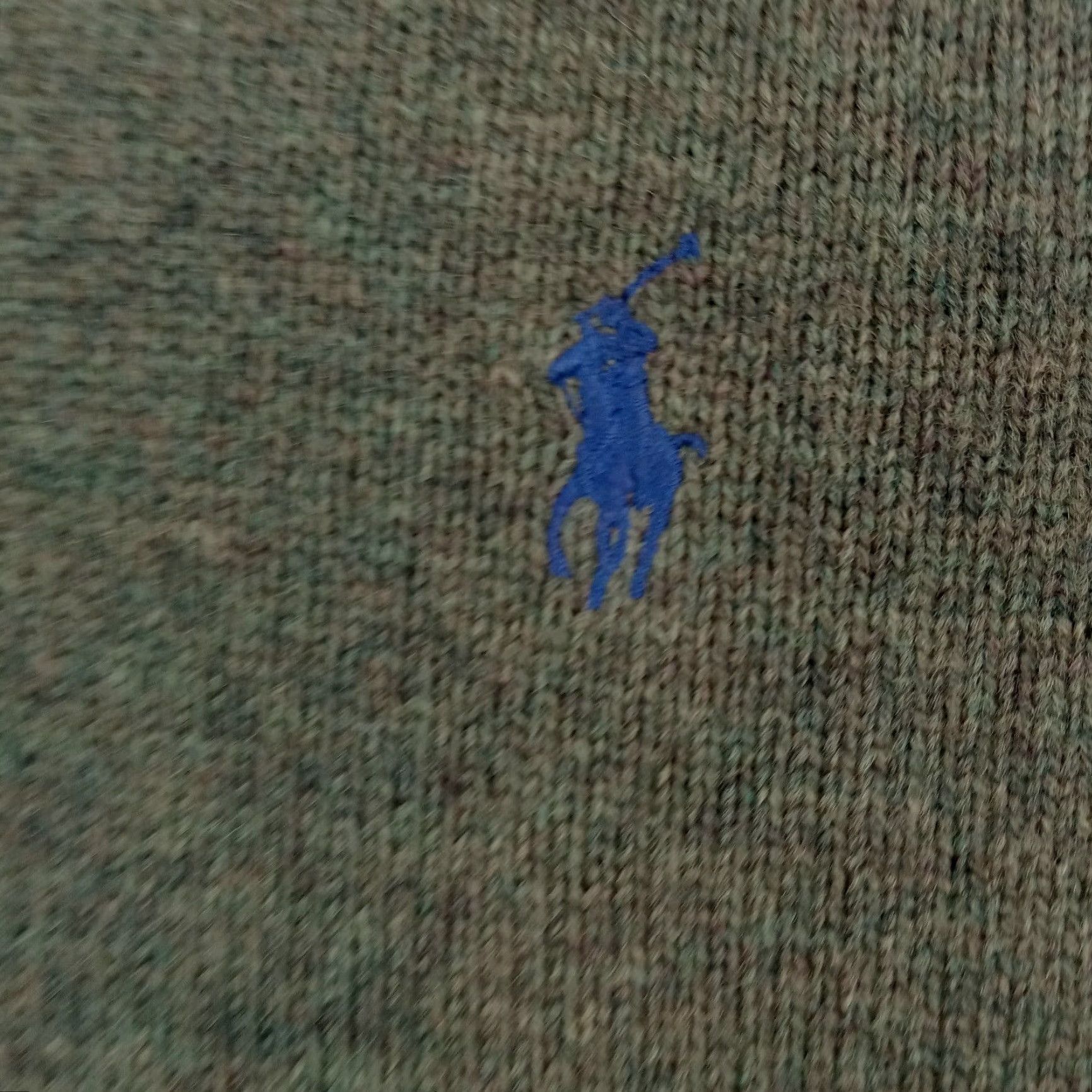 Ralph Lauren Ralph Lauren Sweater Mens Large Green Cable-Knit V-Neck Pullover Lambswool Size US L / EU 52-54 / 3 - 7 Thumbnail