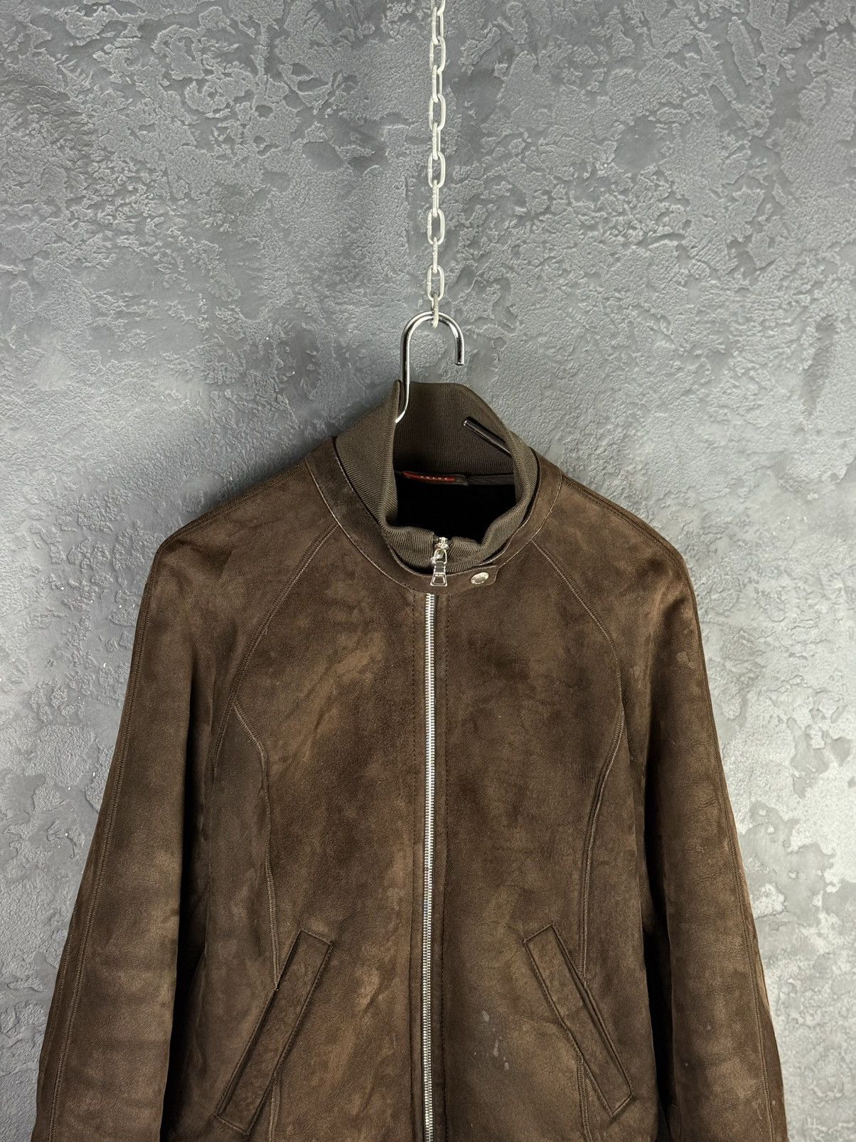 Prada 2000s Prada Brown Shearling Leather Jacket Women's Size L / US 10 / IT 46 - 6 Thumbnail