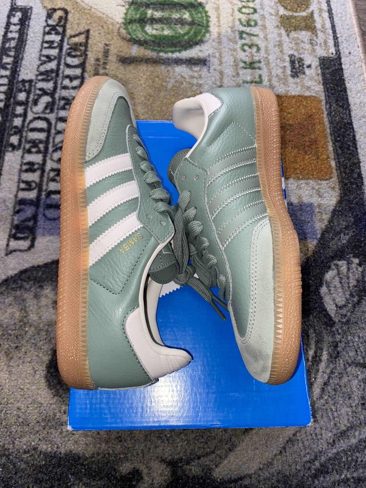 Adidas Adidas Samba OG Silver Green (5.5 Mens) Size US 6.5 / IT 36.5 - 1 Thumbnail