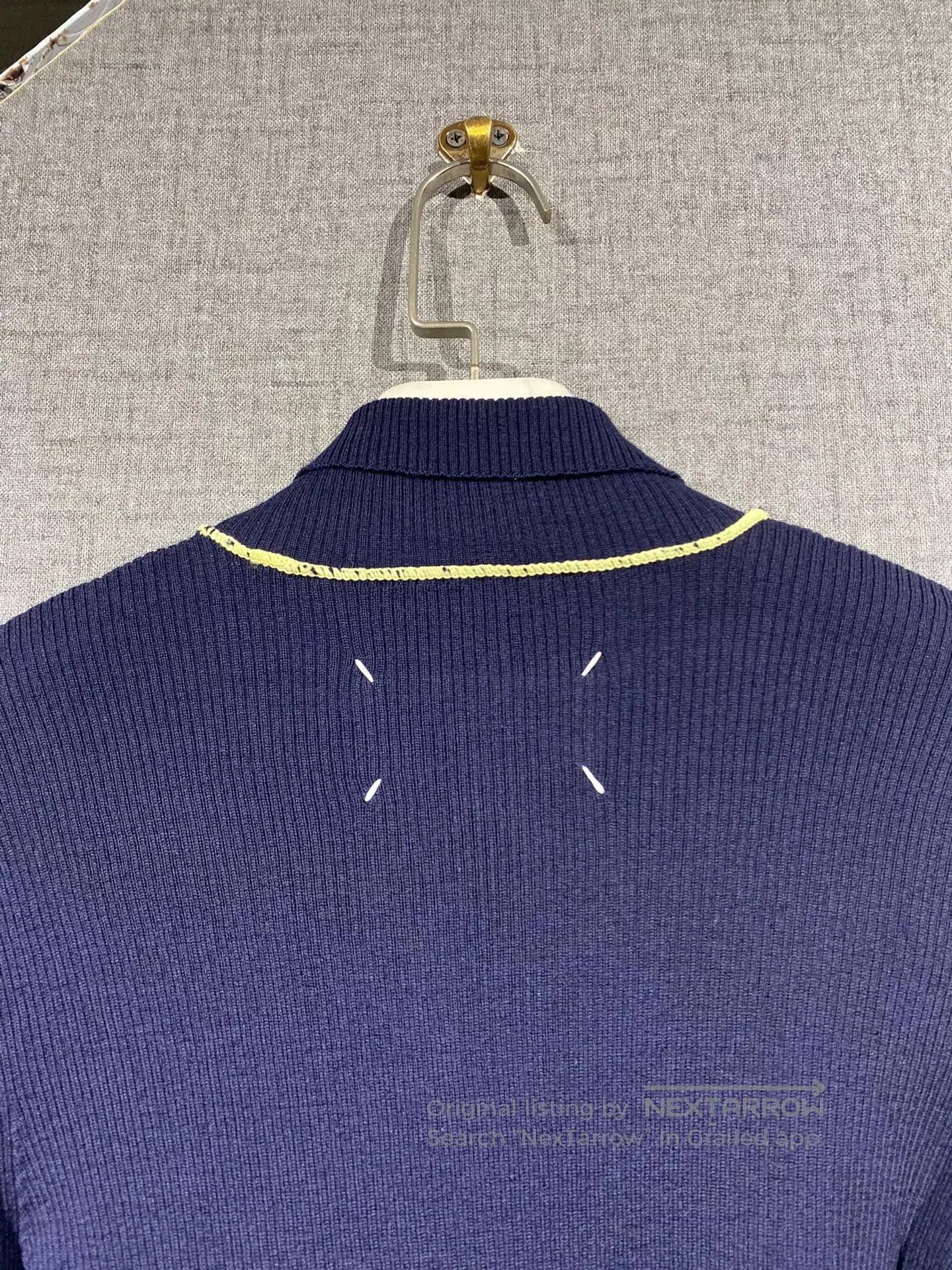 Marella navy blue knit women's sweater with tags. Size S / US 4 / IT 40 - 4 Thumbnail