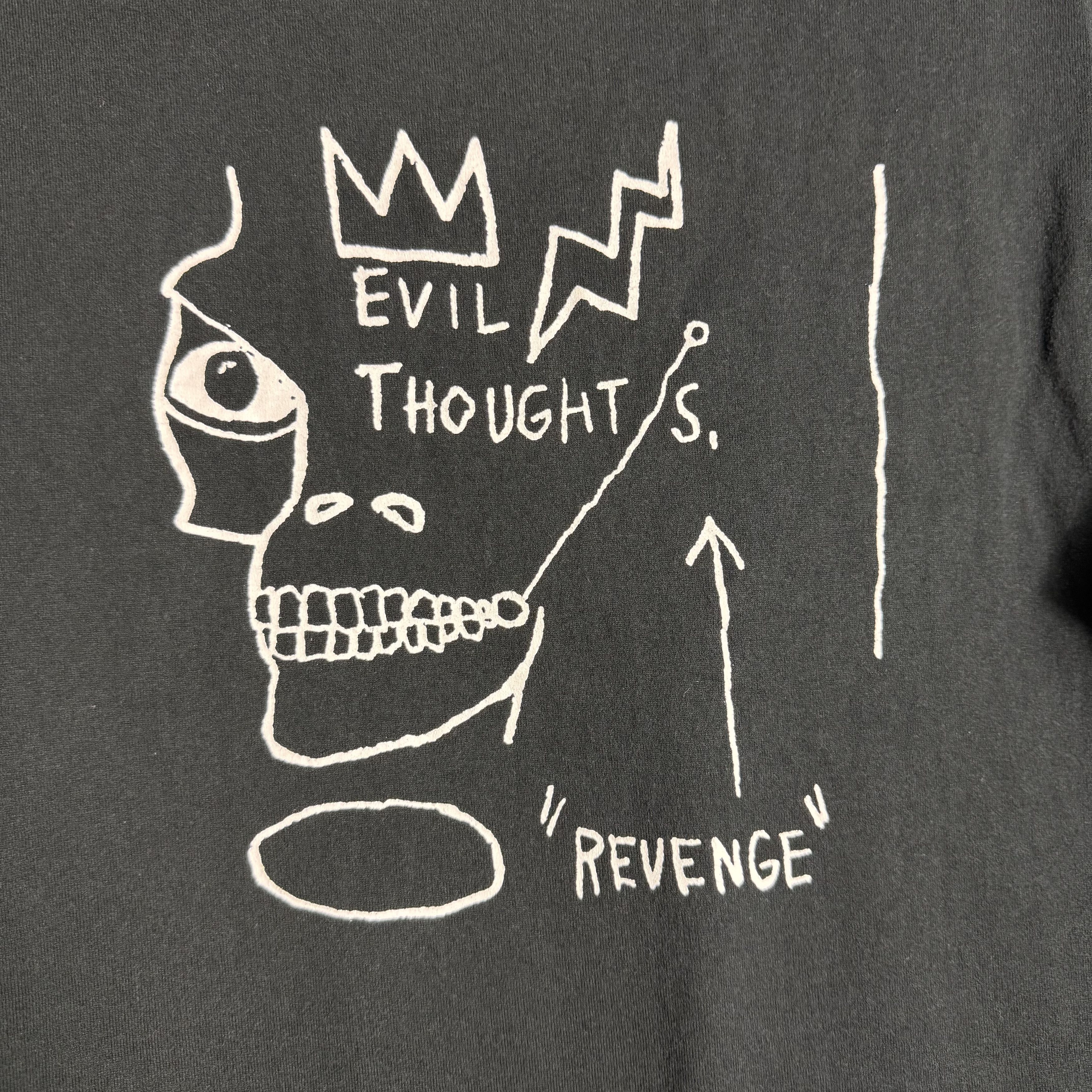 Jean-Michel Basquiat 🔥RARE🔥Vintage Jean-Michel Basquiat Evil Thoughts T-shirt Size US L / EU 52-54 / 3 - 5 Thumbnail