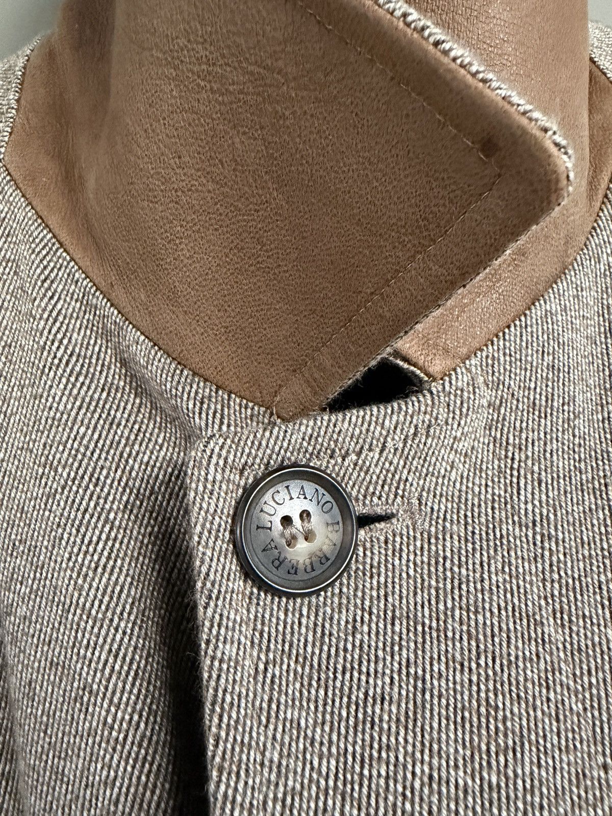 Luciano Barbera Luciano Barbera Luxury Wool Beige Coat Size US M / EU 48-50 / 2 - 18 Thumbnail