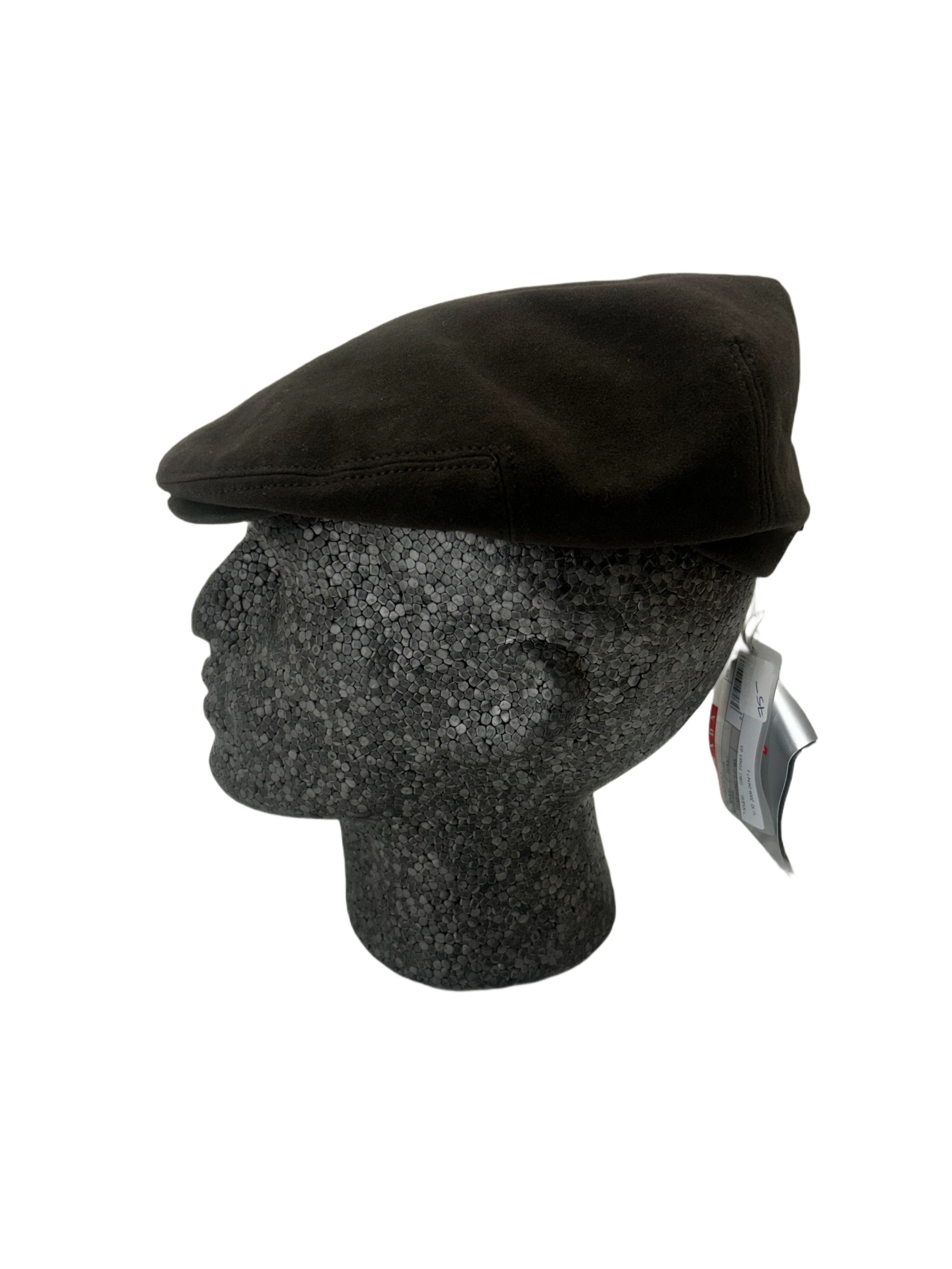 Prada Prada Linea Rossa Brown felted Wool Driver Cap Size 32 - 3 Thumbnail