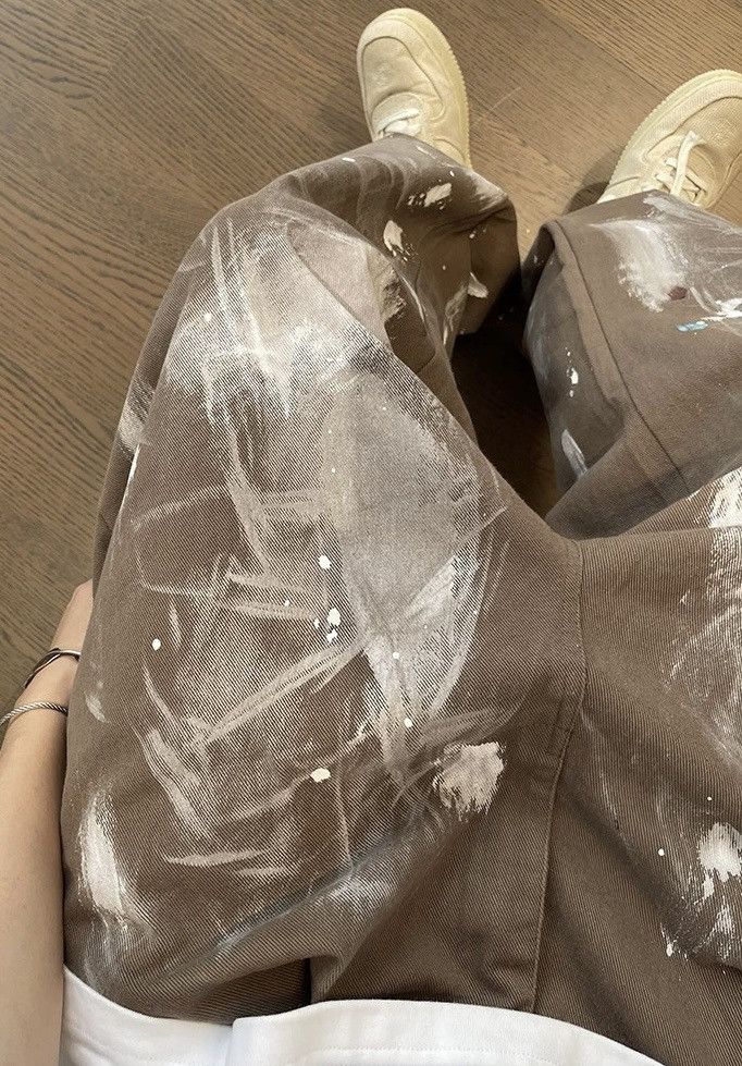 Japanese Brand × Vintage Utility grunge dirty paint baggy pants Size US 32 / EU 48 - 5 Thumbnail
