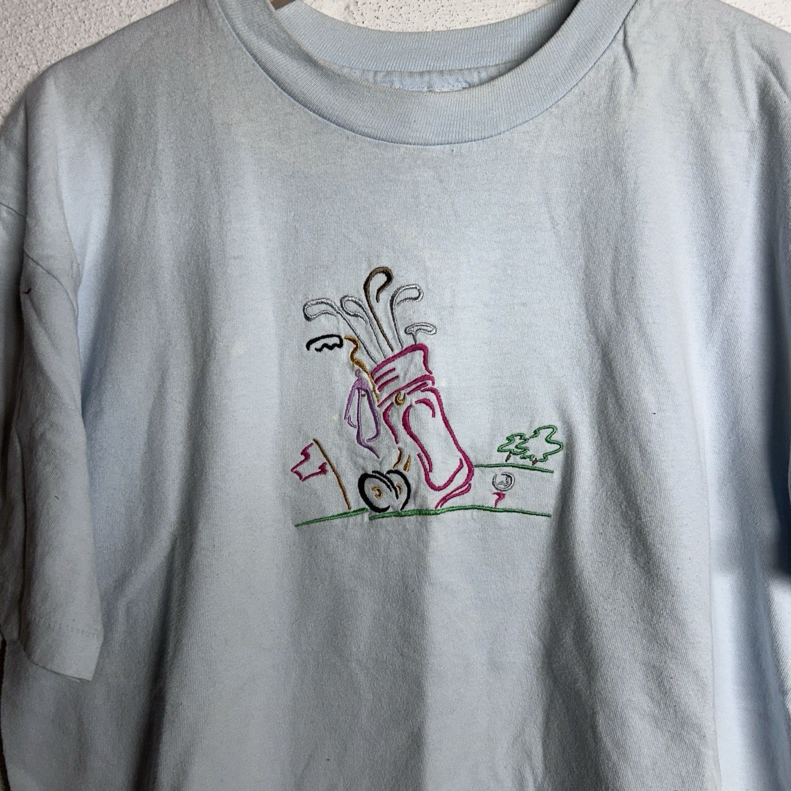 Vintage Vintage 90’s Embroidered Golf Themed Tshirt Size Large Size US L / EU 52-54 / 3 - 2 Thumbnail
