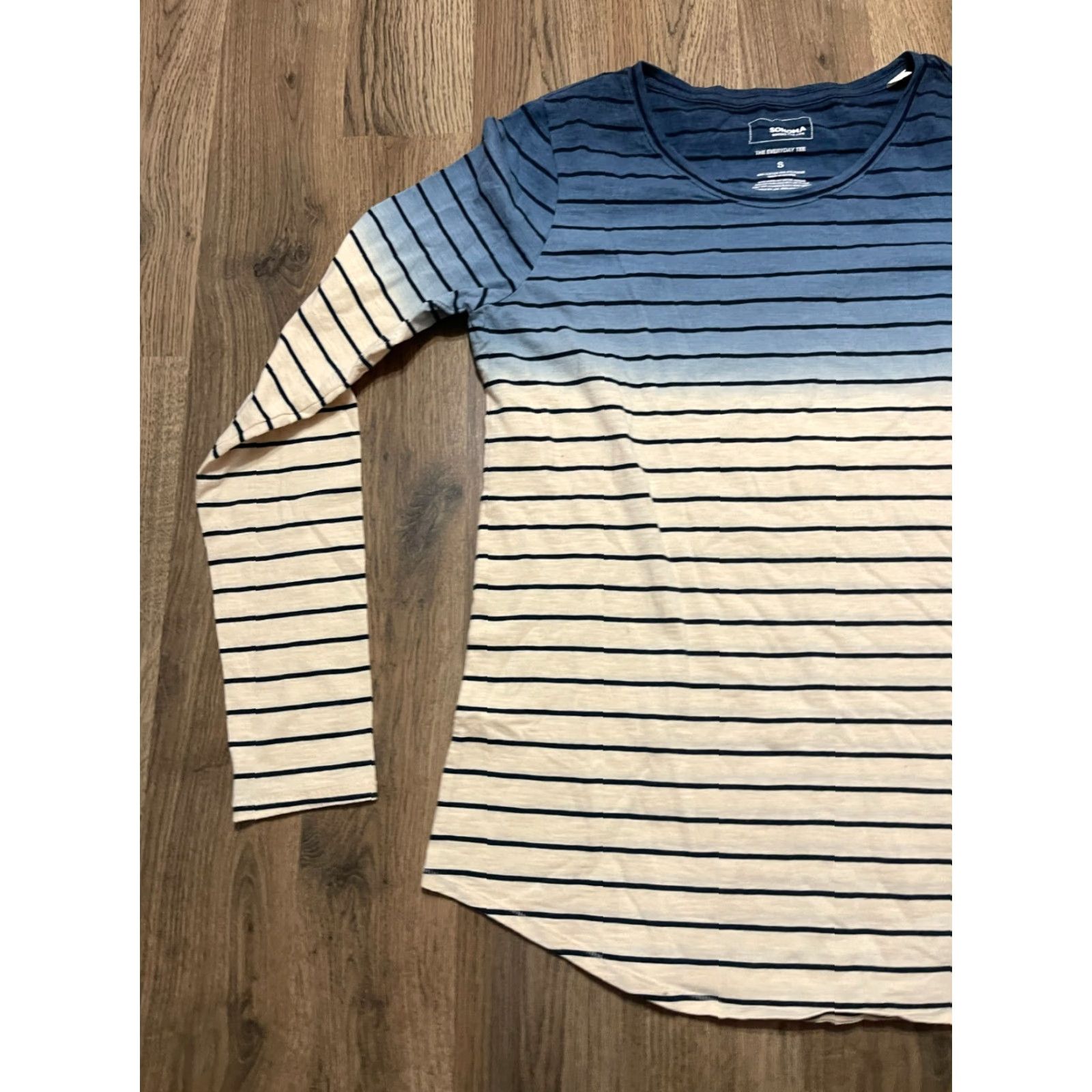 Vintage Sonoma Shirt Women's Size Small Blue White Striped Long Sleeve Modern Casual Size S / US 4 / IT 40 - 3 Thumbnail