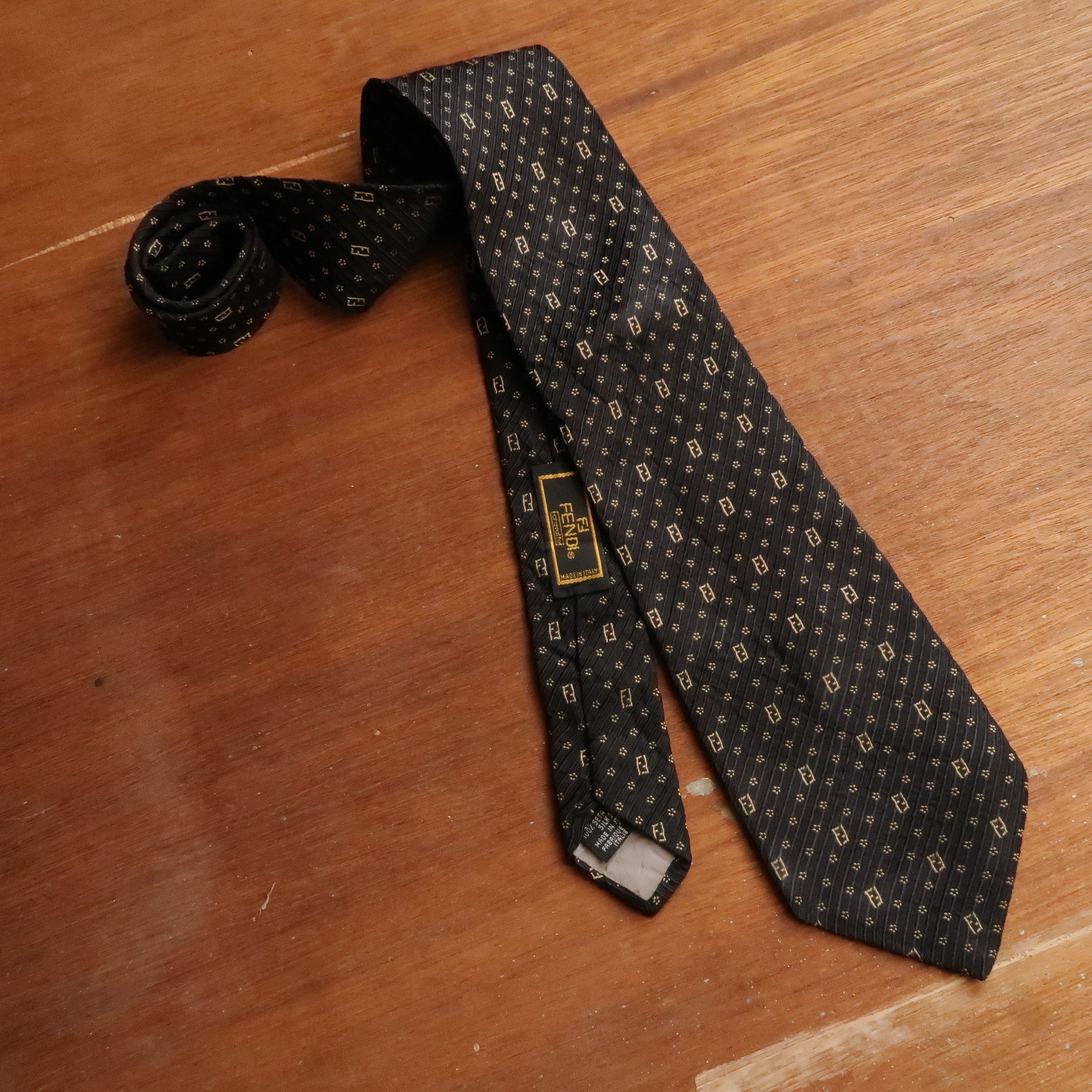 fendi monogram tie