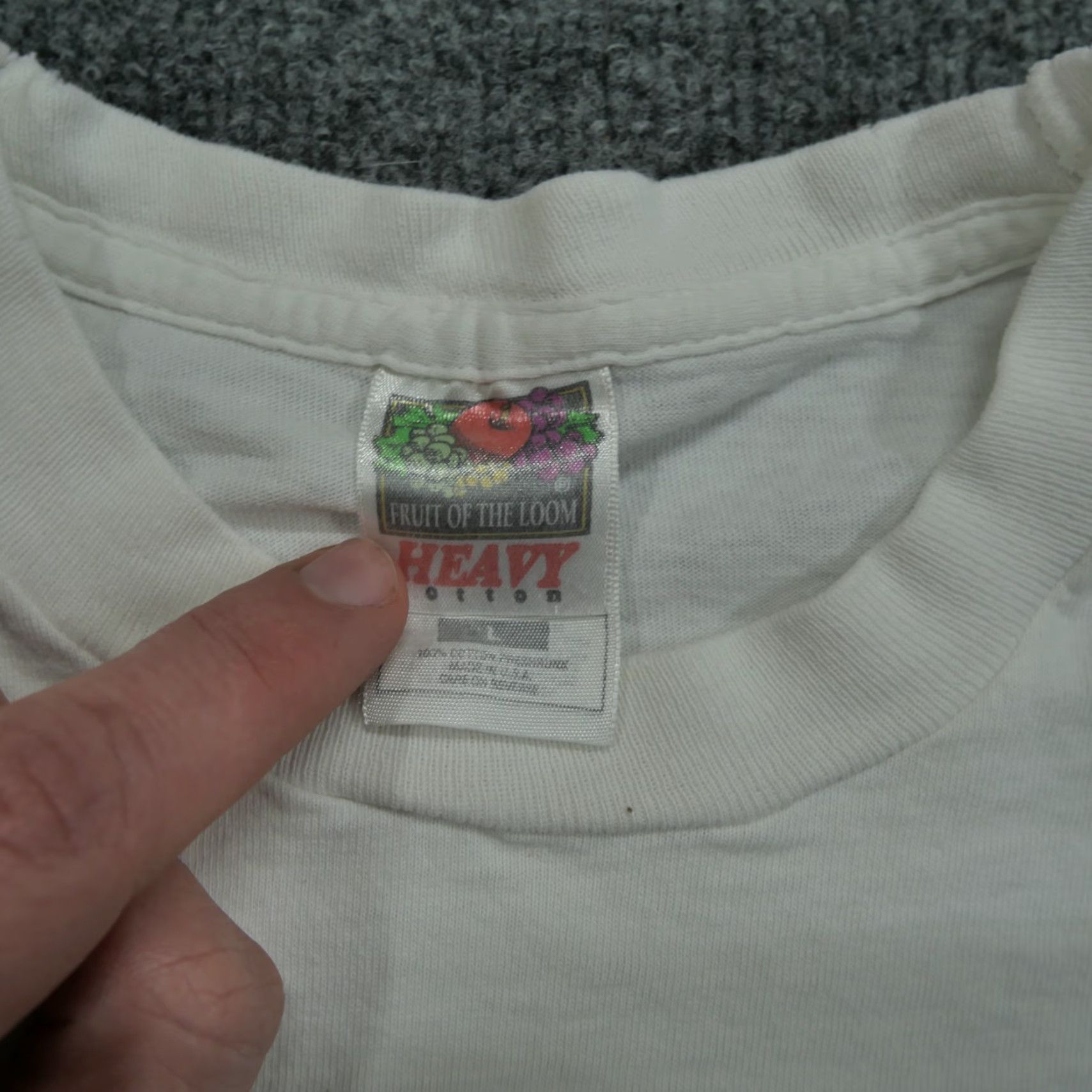 Fruit Of The Loom VINTAGE Dr Seuss T Shirt Adult Large White High School Graduation Art 1997 90s Fruit of the Loom Mens Cotton Logo Crew Neck Long Sleeve Size US L / EU 52-54 / 3 - 5 Thumbnail