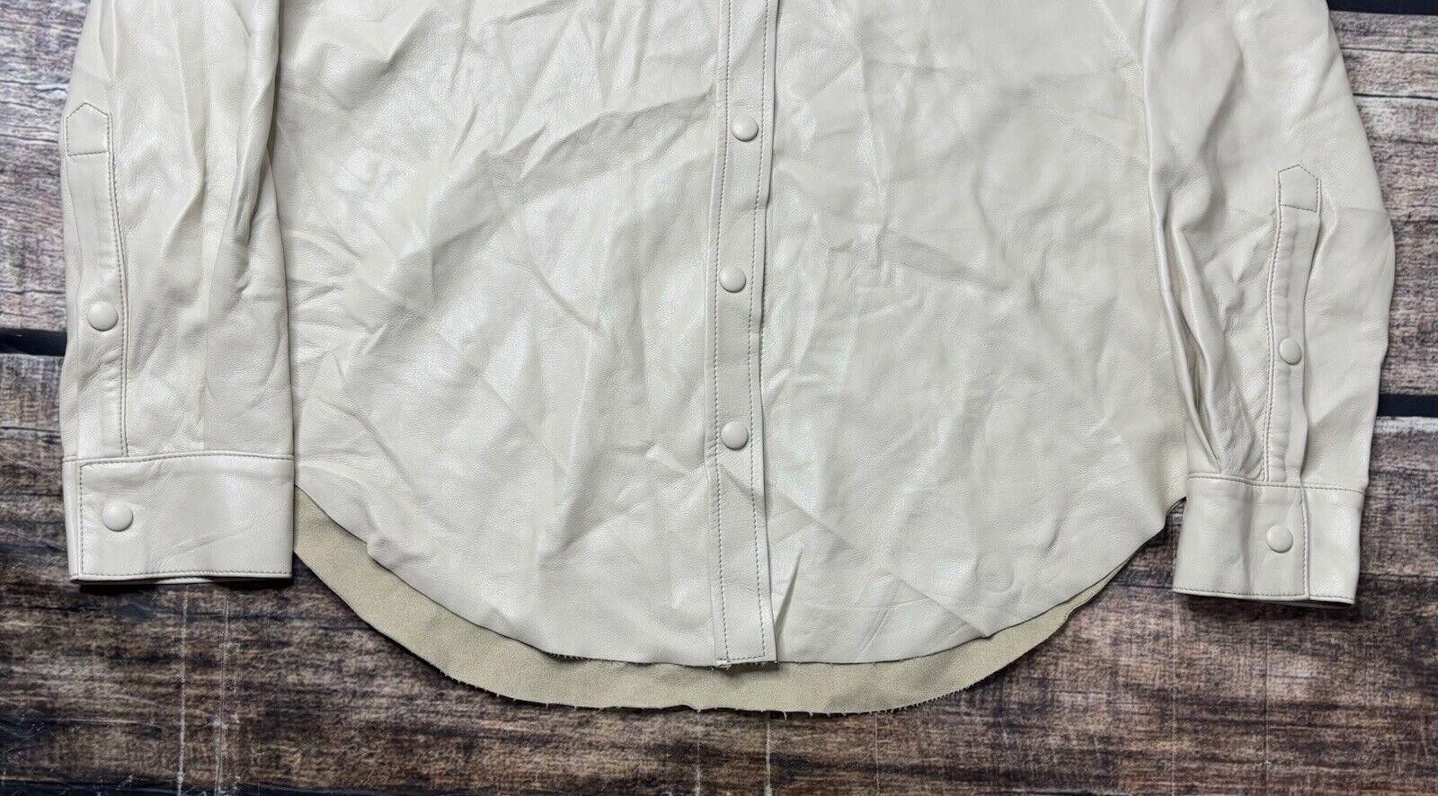 Agolde Agolde Jacket Womens Small USA Made Calla Vegan Leather Snap Size S / US 4 / IT 40 - 5 Thumbnail