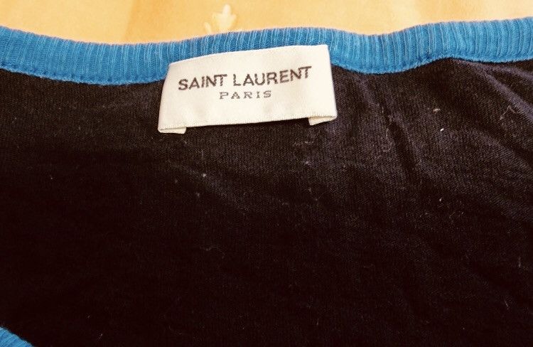 Saint Laurent Paris × Yves Saint Laurent Saint laurent slp 17ss portrait makes old letter logo short Size L / US 10 / IT 46 - 3 Thumbnail