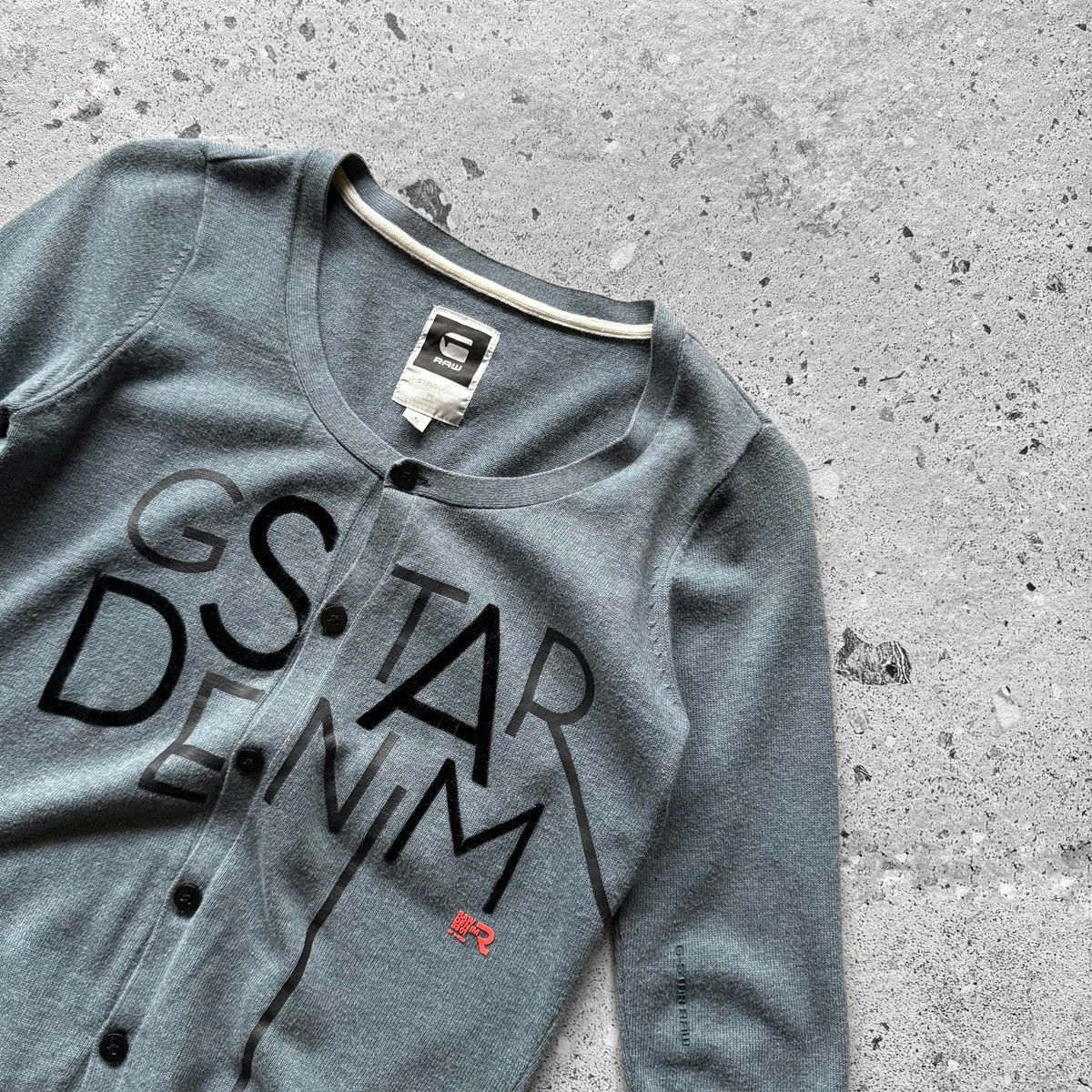 G-Star G-Star Raw Islay Knit 3/4 Sleeve Blue Cardigan Sweater Top Size XS / US 0-2 / IT 36-38 - 3 Thumbnail