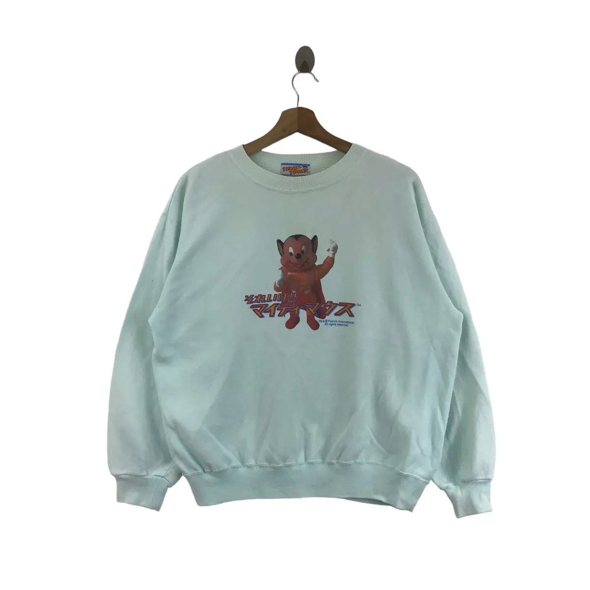 Vintage Vintage 90s VIACOM Mighty Mouse Cartoon Print Green Size US M / EU 48-50 / 2 - 1 Thumbnail