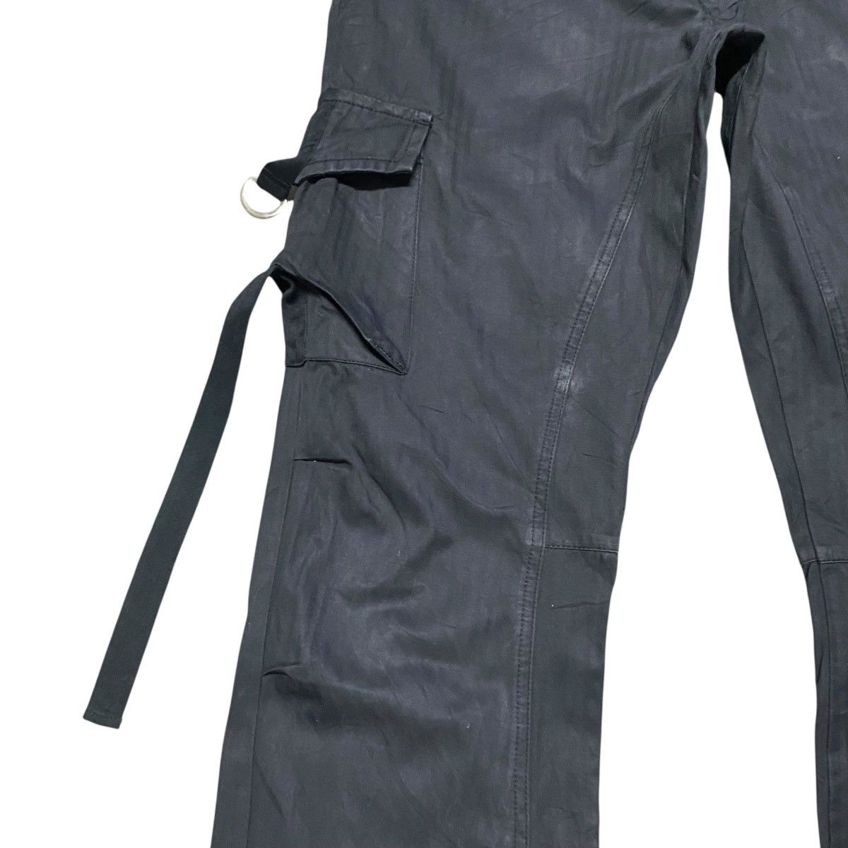 Japanese Brand × Tornado Mart Tornado Mart Cargo Flare Pants Faded Black Size 28" / US 6 / IT 42 - 8 Thumbnail